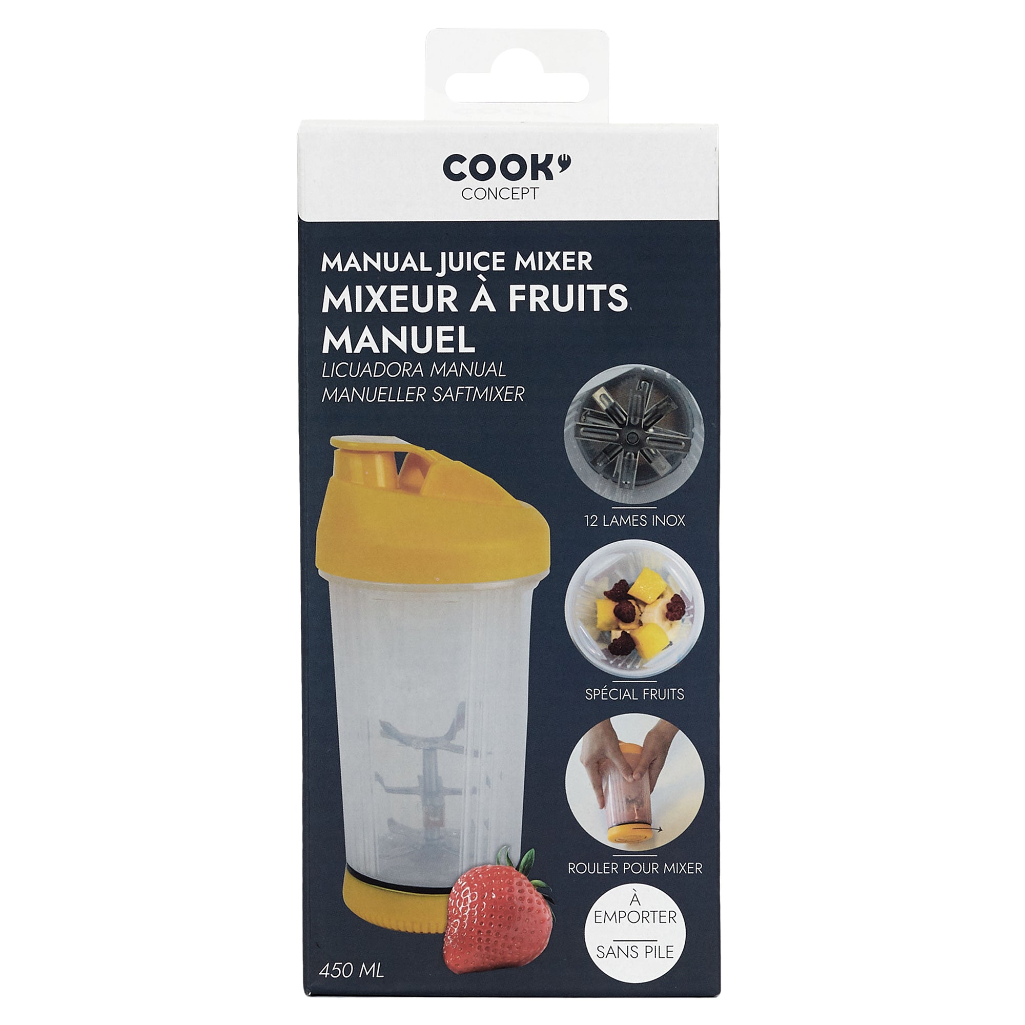 MIXEUR A FRUITS MANUEL 45CL