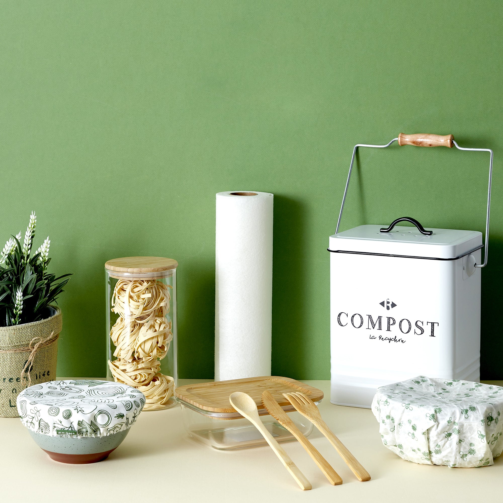 LUNCH BOX EN VERRE ET BAMBOO 32CL