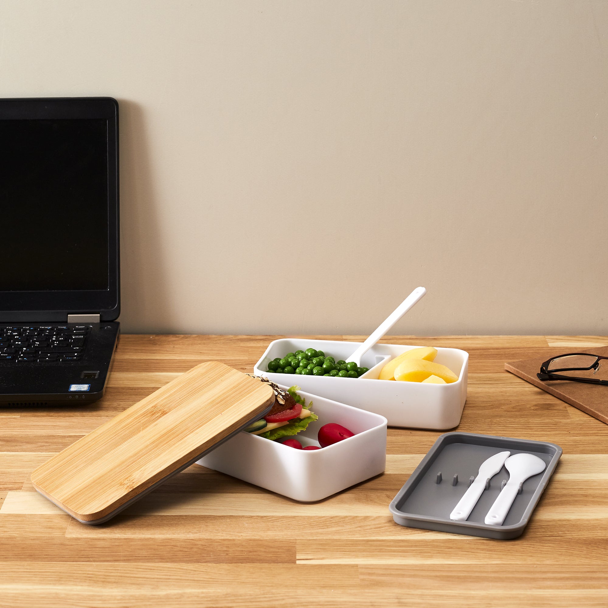LUNCH BOX 2 NIVEAUX AVEC BANDE ELASTIQUE