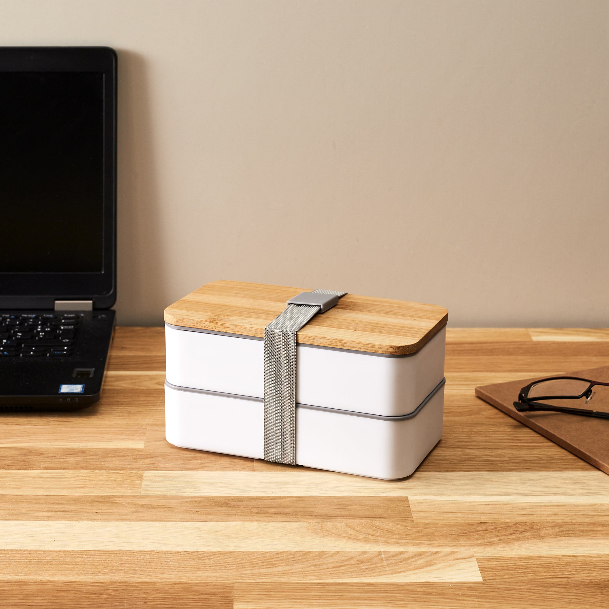 LUNCH BOX 2 NIVEAUX AVEC BANDE ELASTIQUE