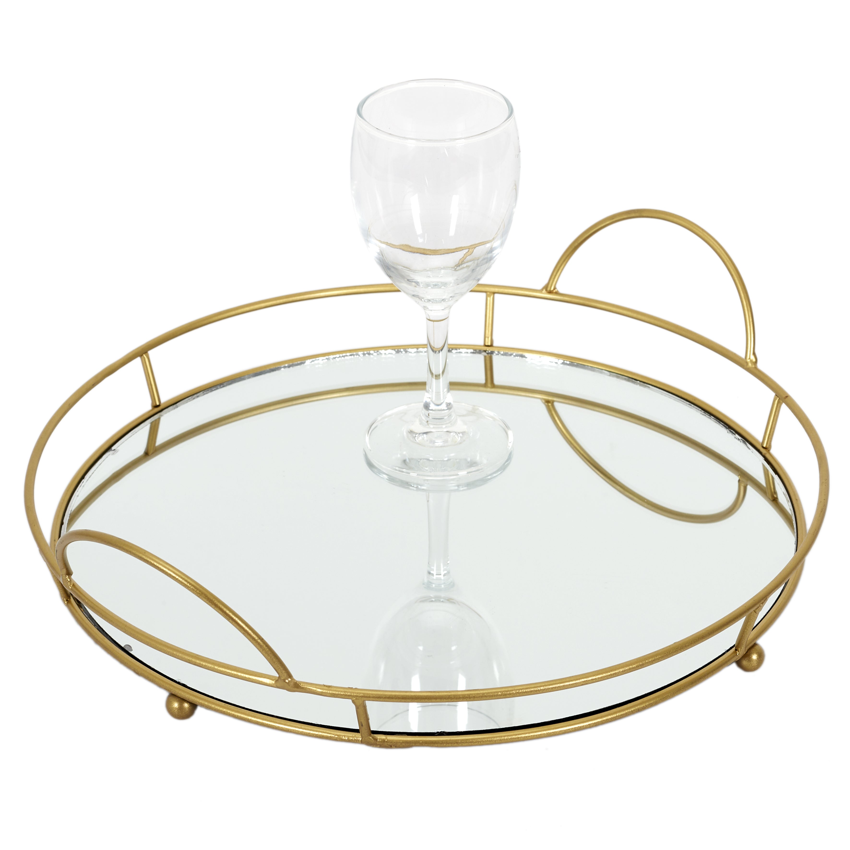 PLATEAU DE PRESENTATION MIROIR 34CM