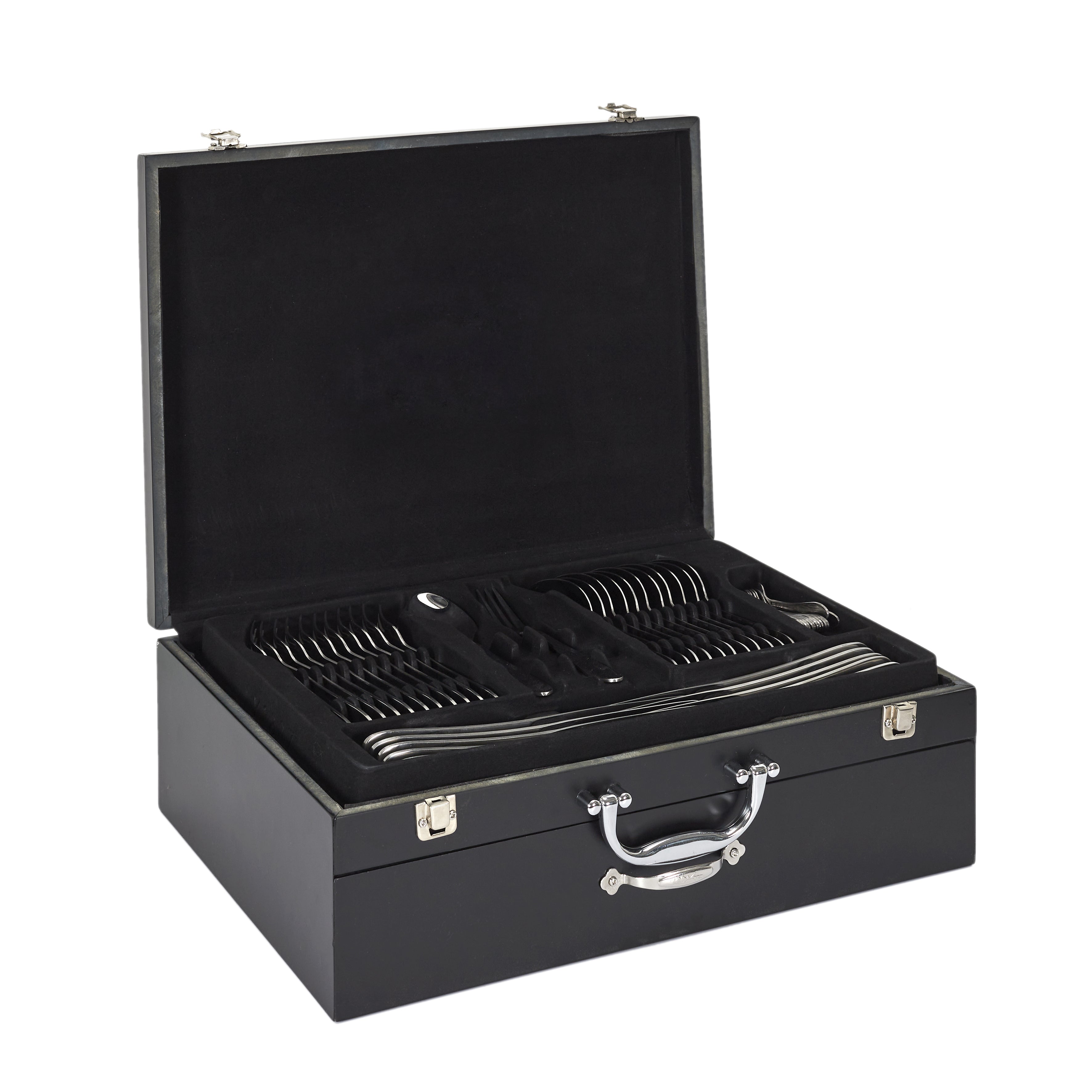 MENAGERE 84 PIECES COFFRET EN BOIS AVEC TIROIR