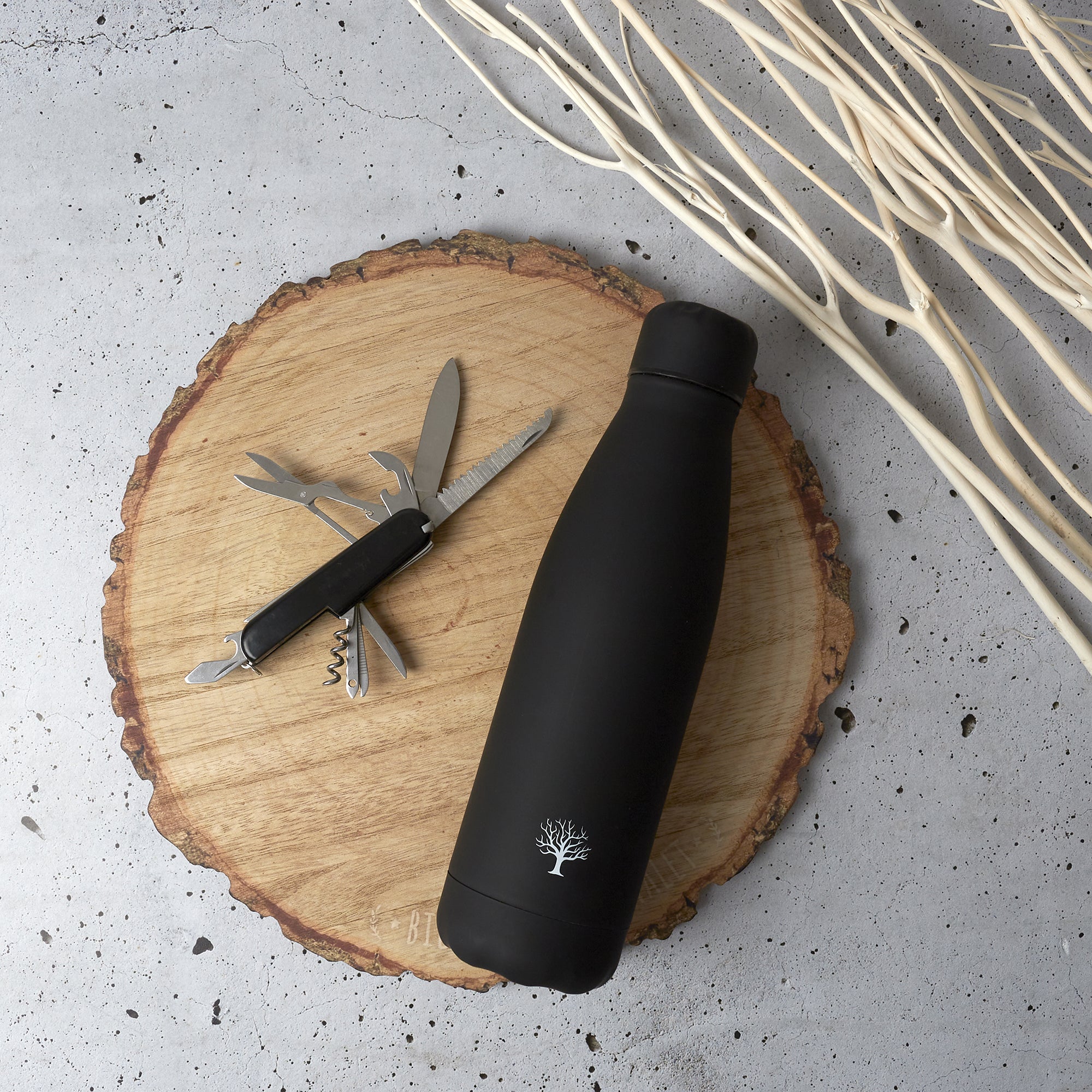 BOUTEILLE ISOTHERME COUTEAU MULTIUSAGE COFFRET