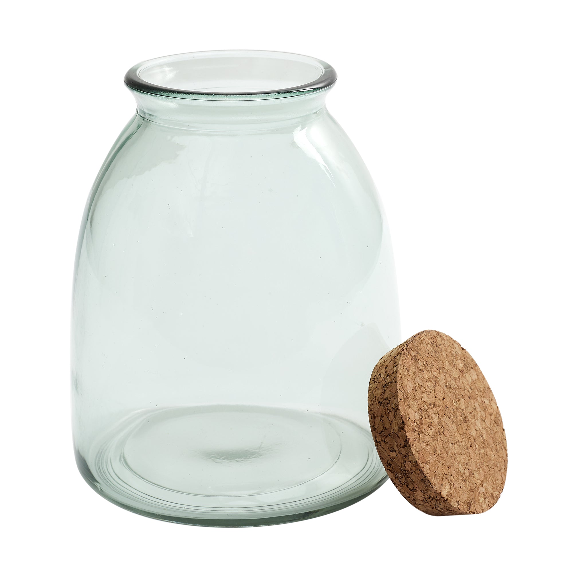BOCAL VERRE COUVERCLE LIEGE 1L