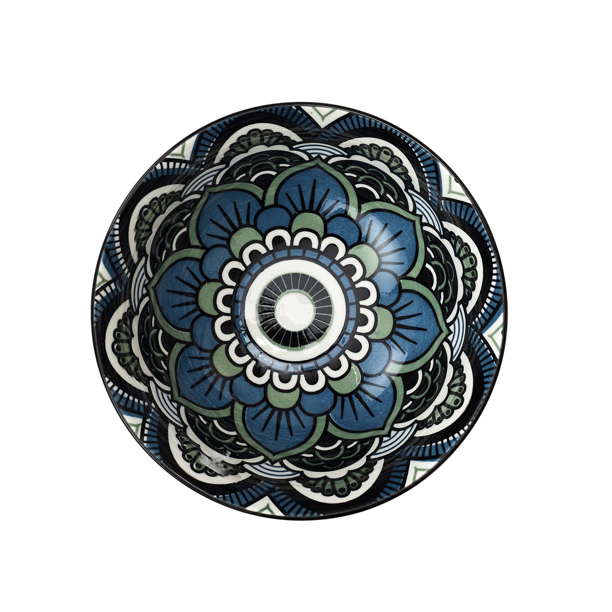 COUPELLE MANDALA BLEU D15CM