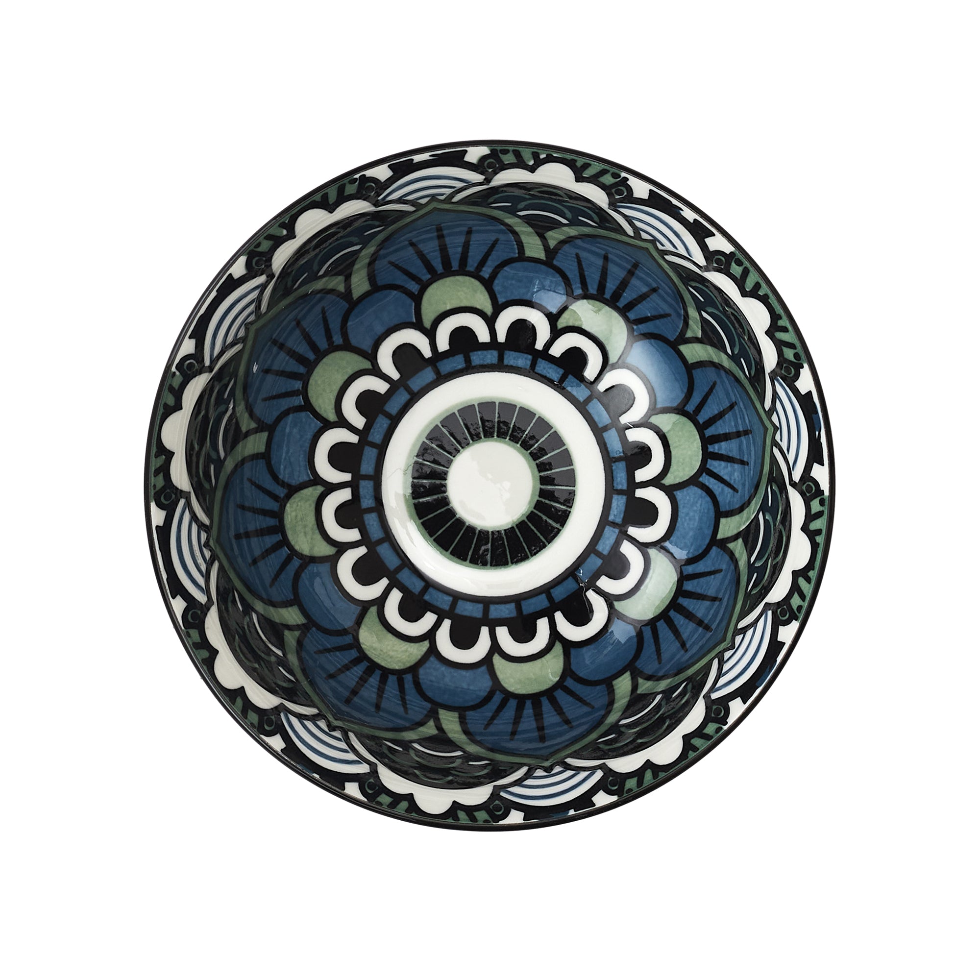 COUPELLE MANDALA BLEU D12CM