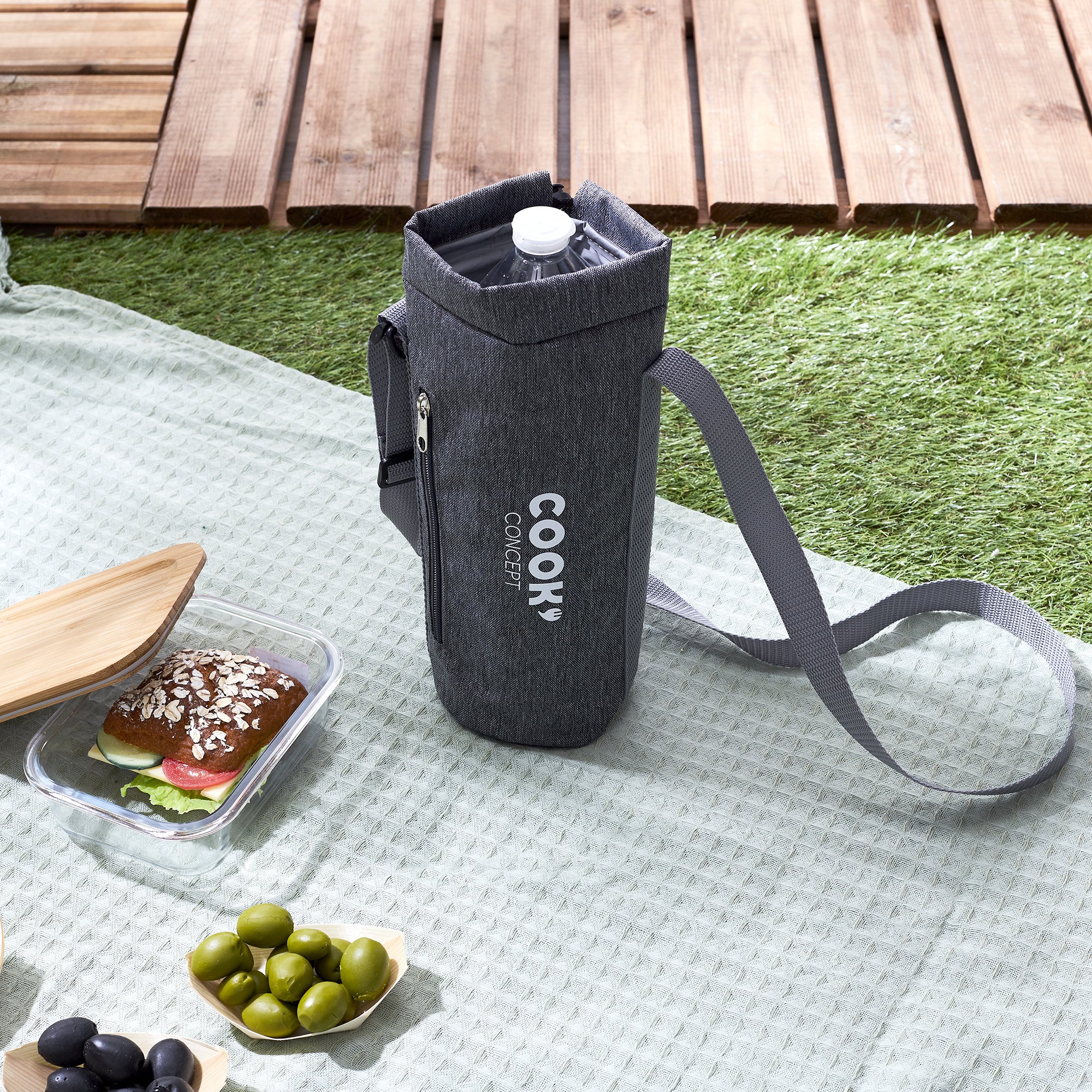 SAC FRAICHEUR BOUTEILLE 1.5L GRIS