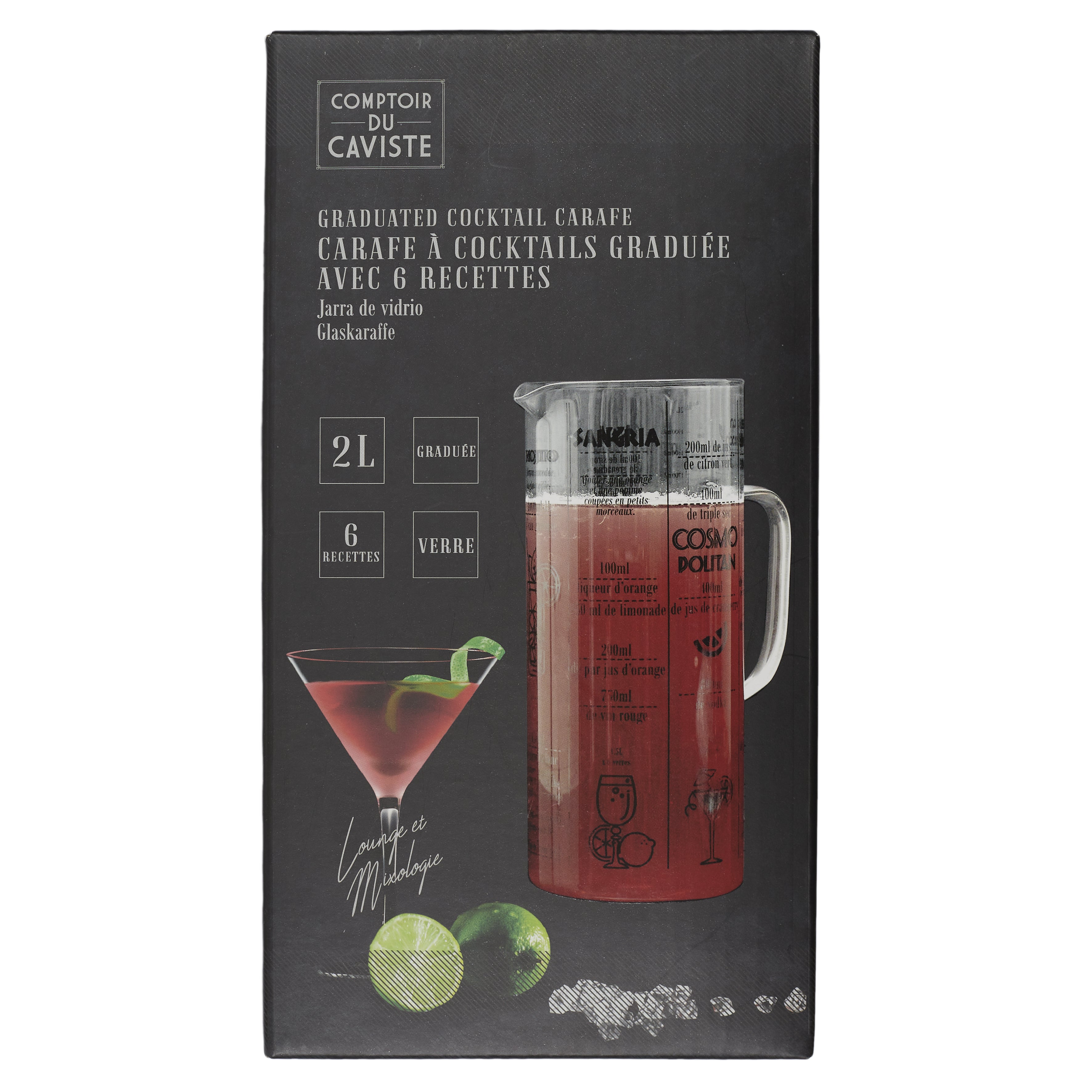 PICHET AVEC RECETTE COCKTAIL 2L