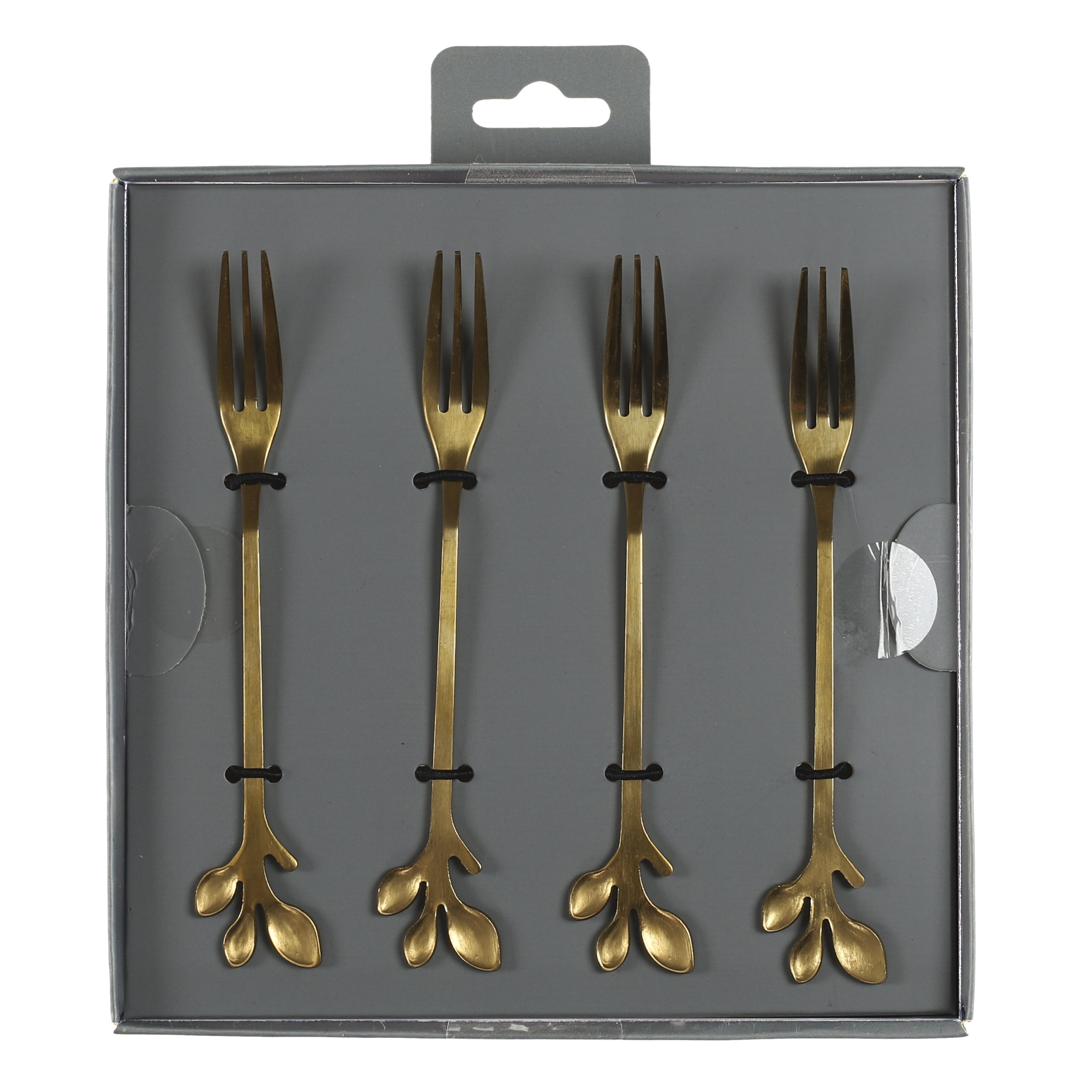 FOURCHETTE A DESSERT DOREE X4