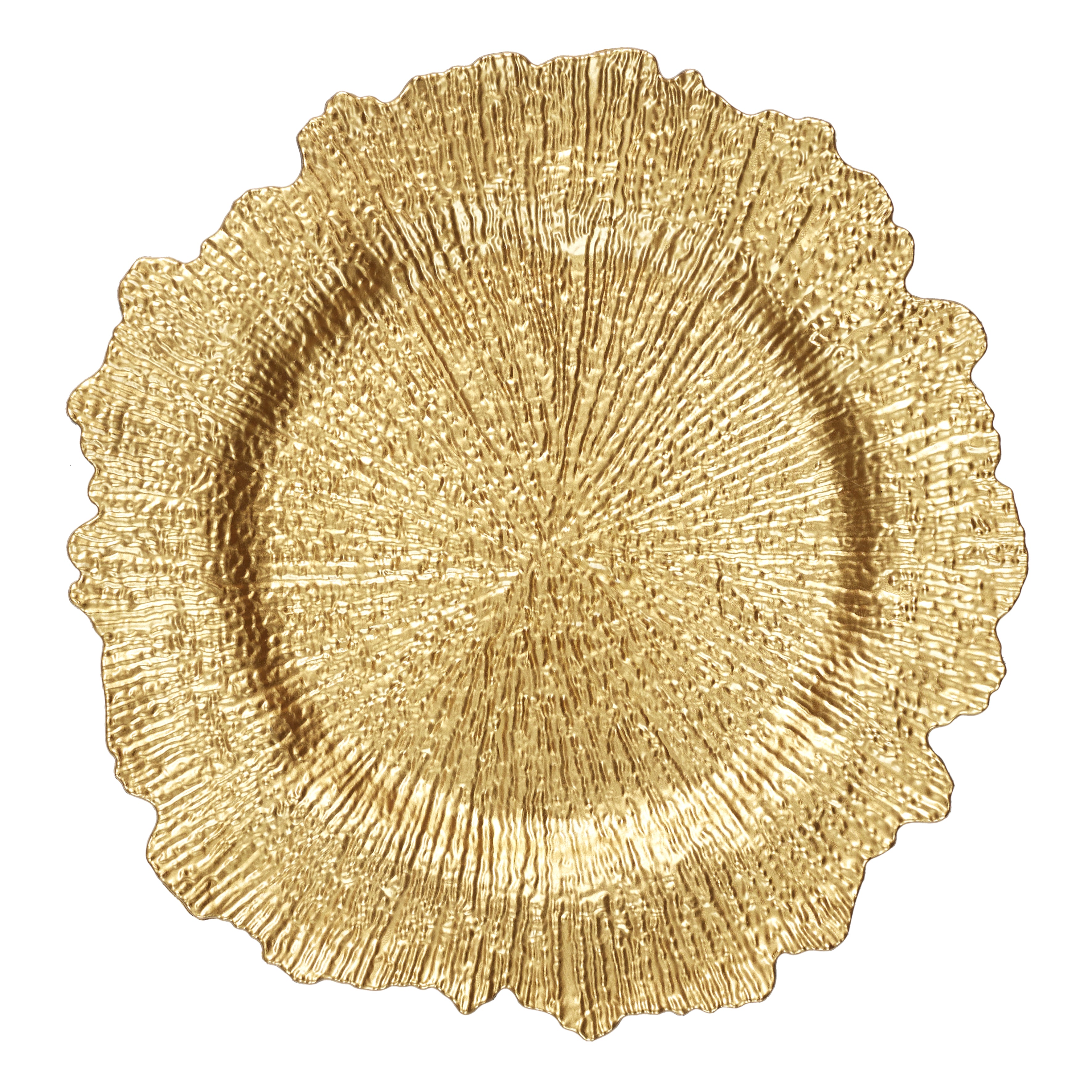 DESSOUS D ASSIETTE GOLD 33CM - LOT DE 6