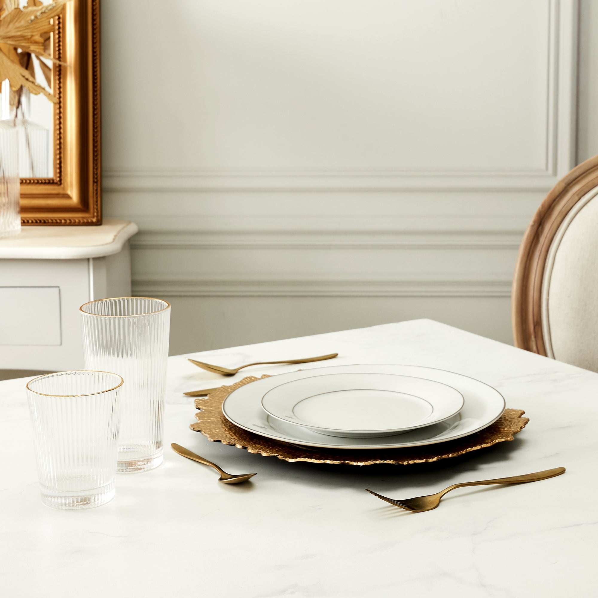 VERRE HAUT STRIE LISERE GOLD 30CL