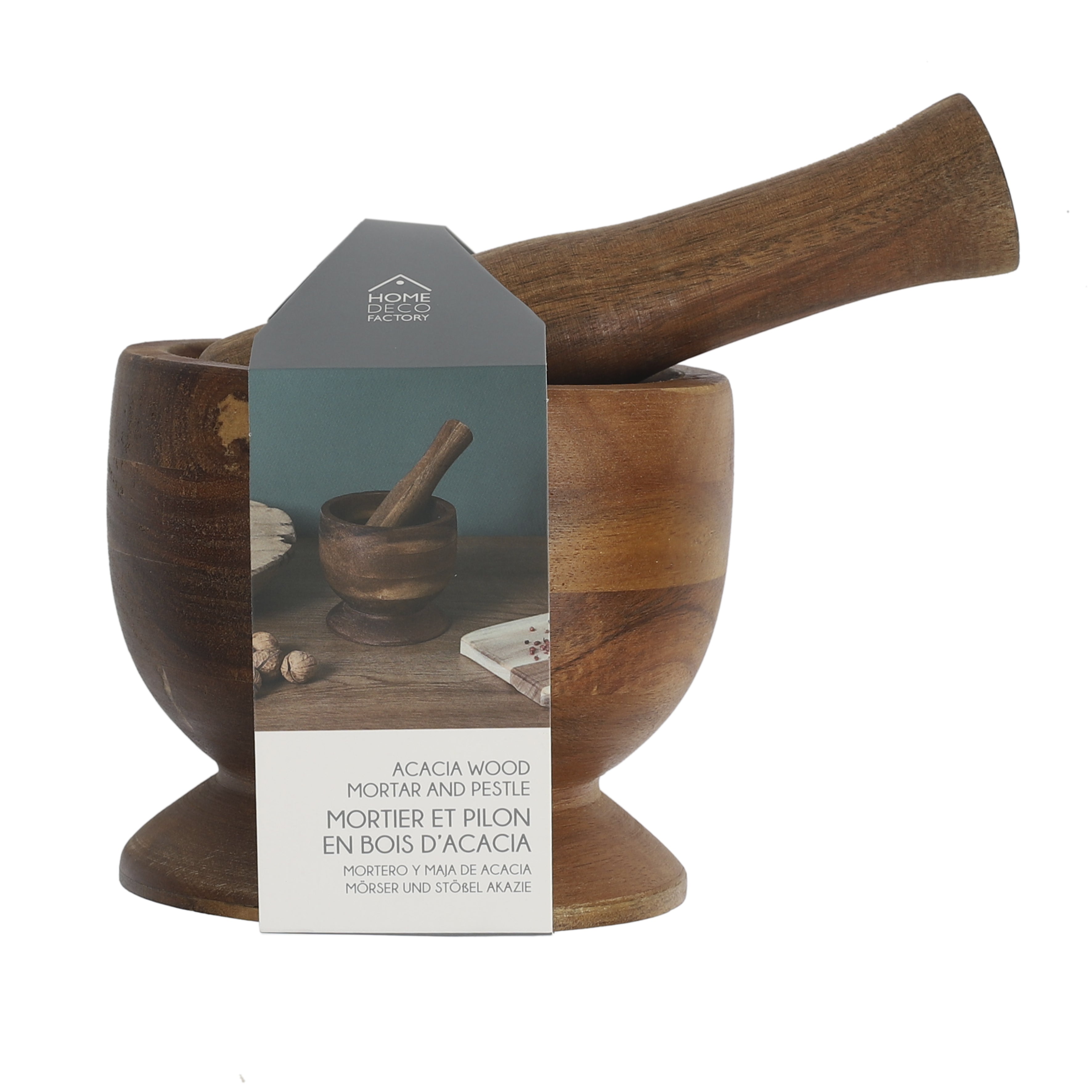 MORTIER ET PILON ACACIA D12CM