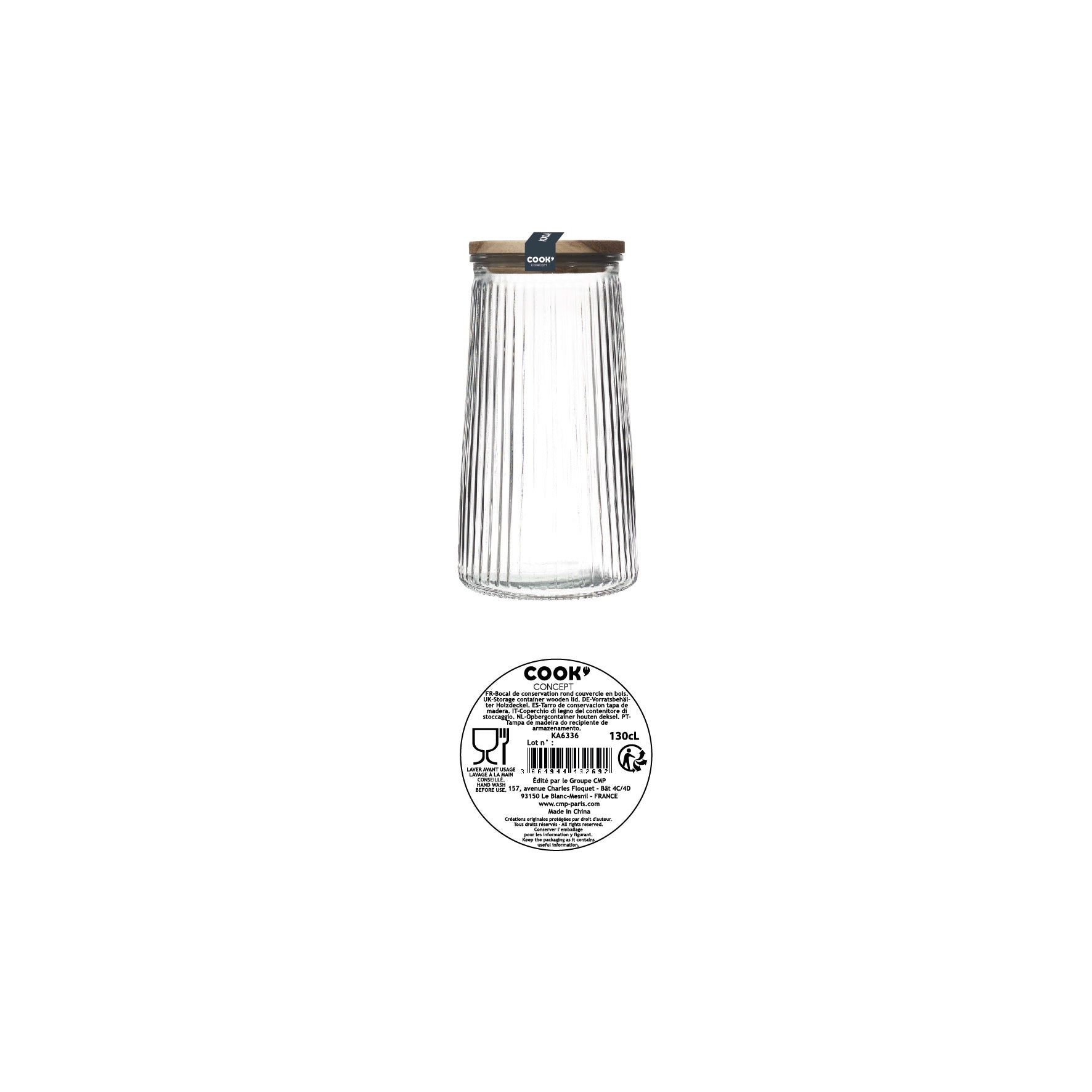 BOCAL EN VERRE TOP ACACIA 130CL