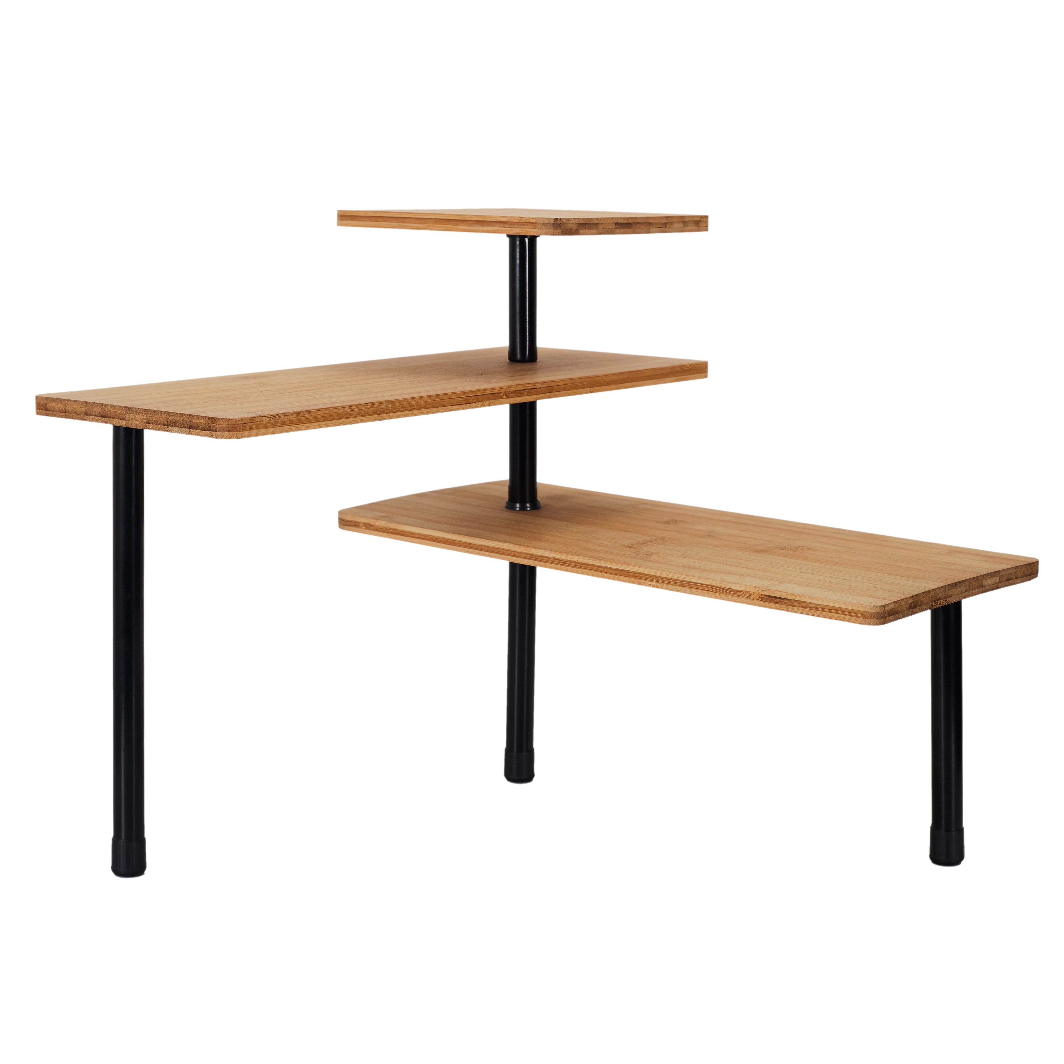 ETAGERE D ANGLE MODULABLE 3 NIVEAUX EN BAMBOU