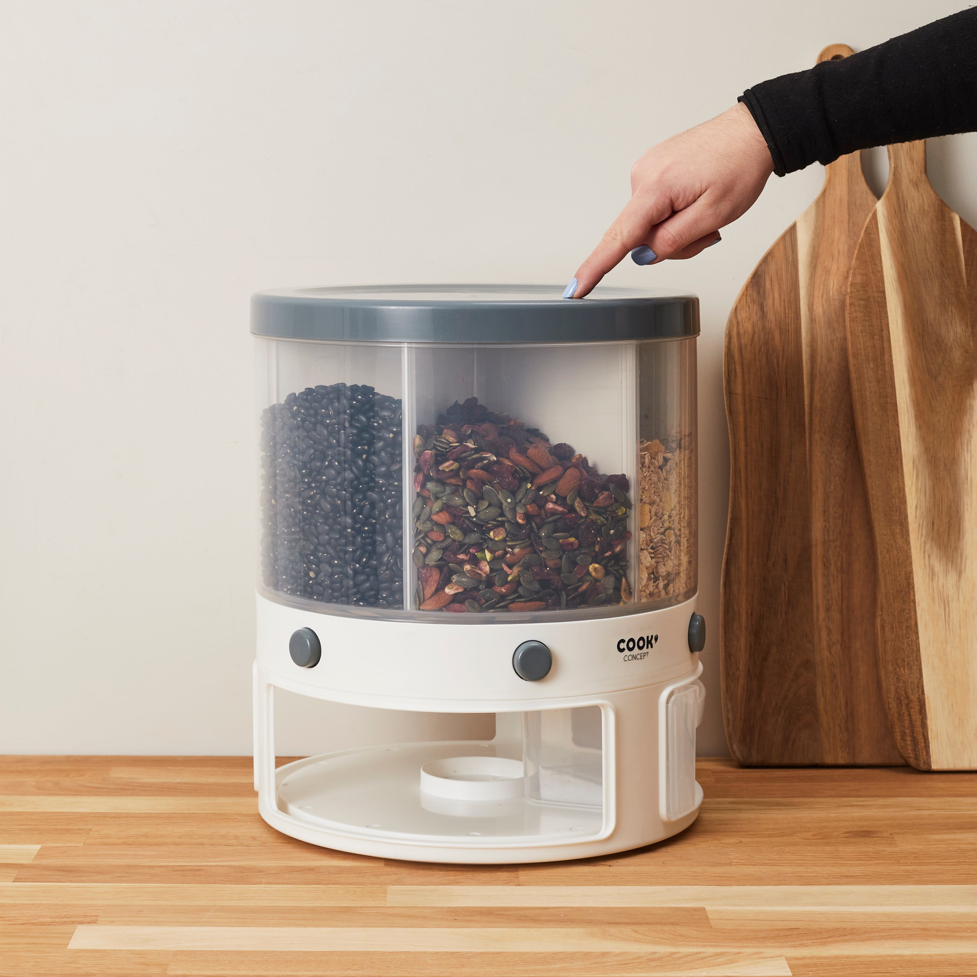 DISTRIBUTEUR 6 COMPARTIMENTS DE 1.5L