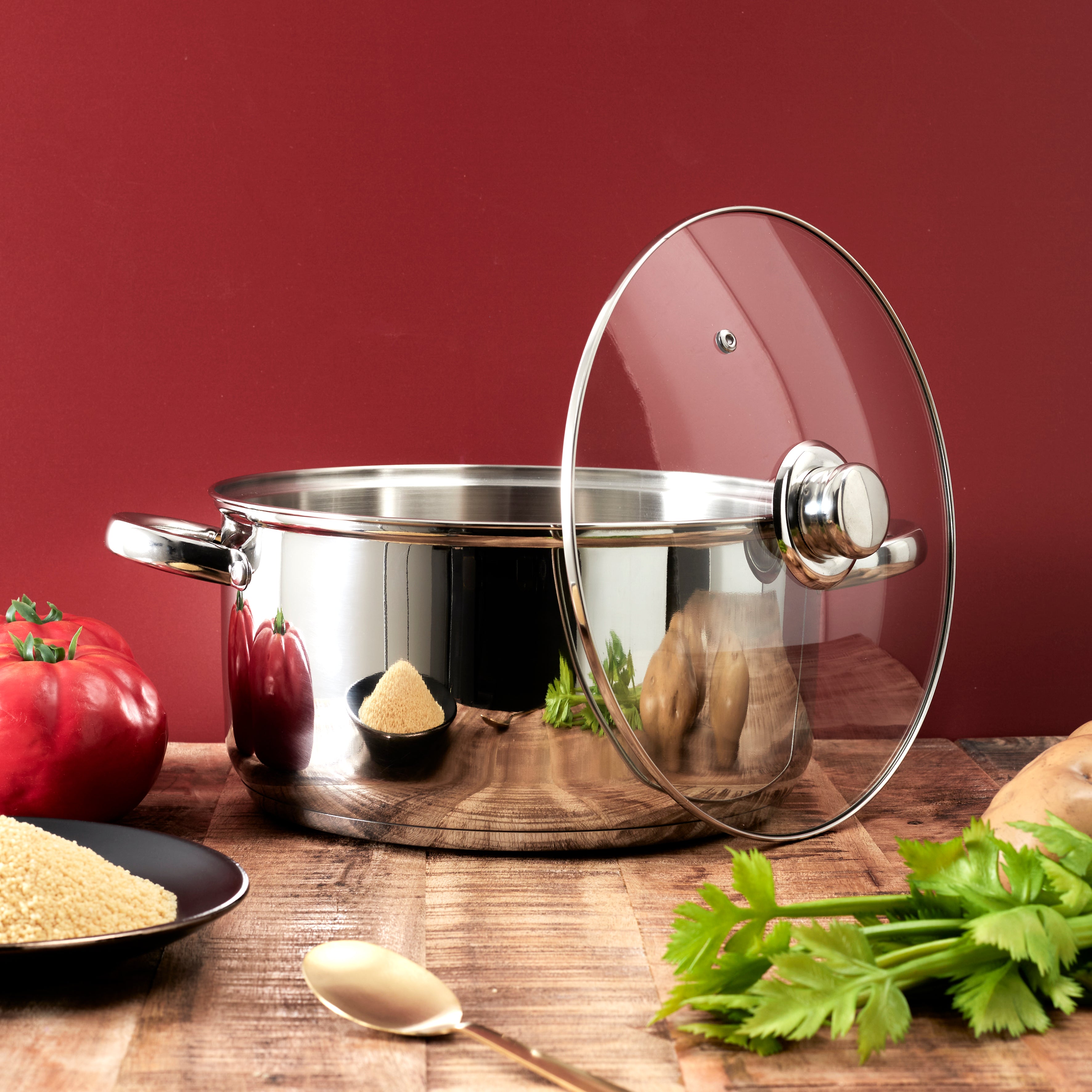 FAITOUT METAL AVEC COUVERCLE INDUCTION 7L