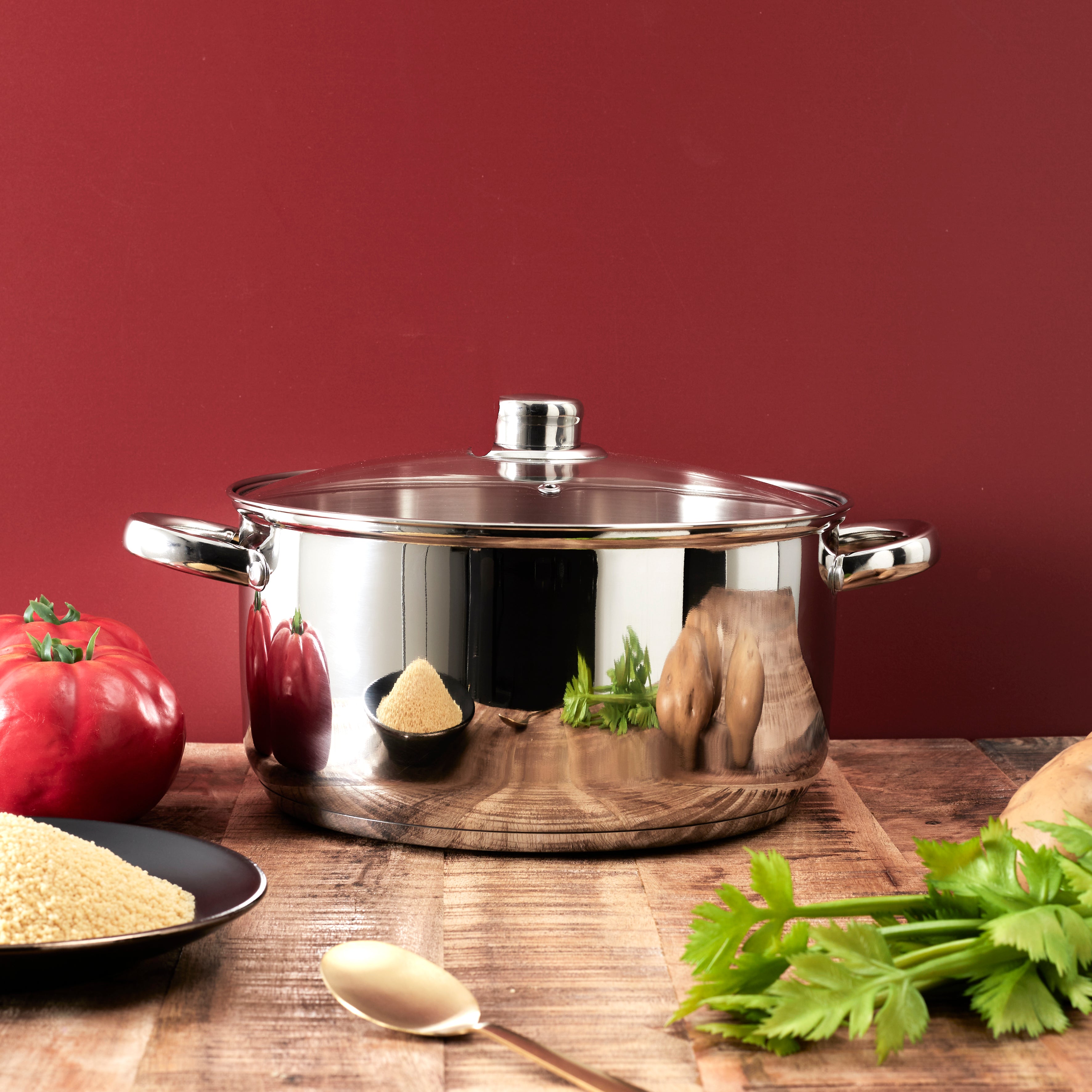 FAITOUT METAL AVEC COUVERCLE INDUCTION 7L
