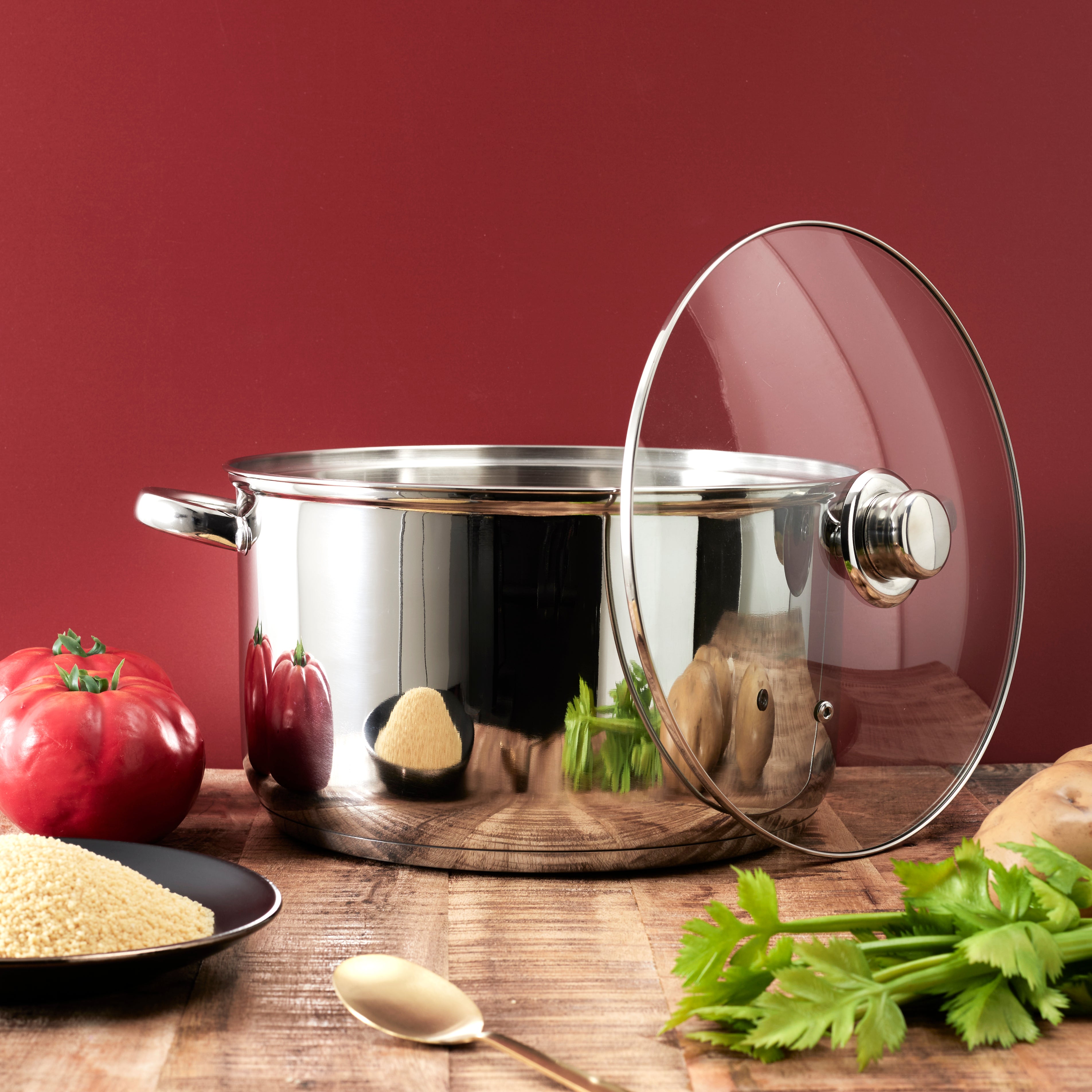 FAITOUT METAL AVEC COUVERCLE INDUCTION 10L