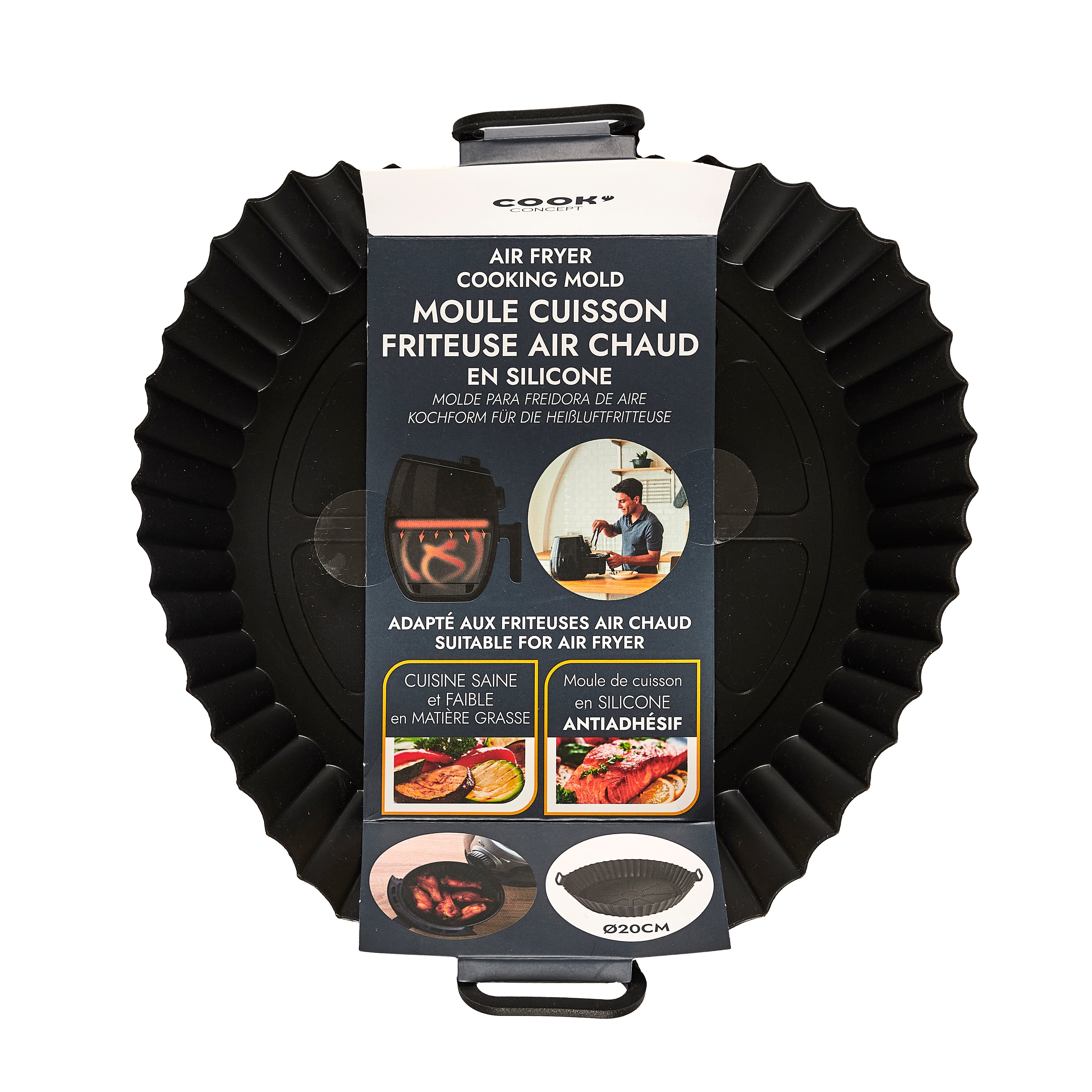 MOULE DE CUISSON ROND FRITEUSE A AIR 20CM