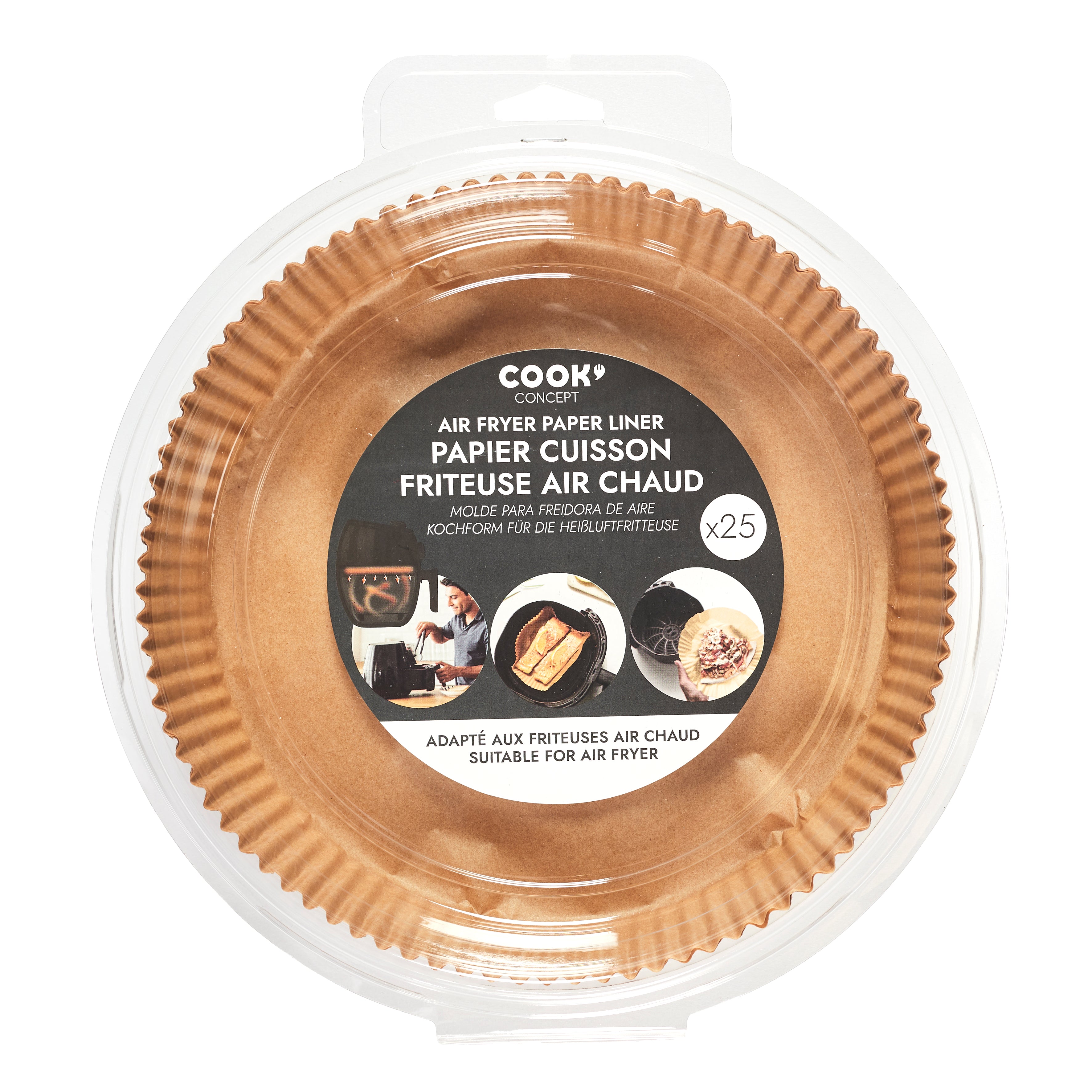 PAPIER DE CUISSON ROND FRITEUSE A AIR X25 20CM