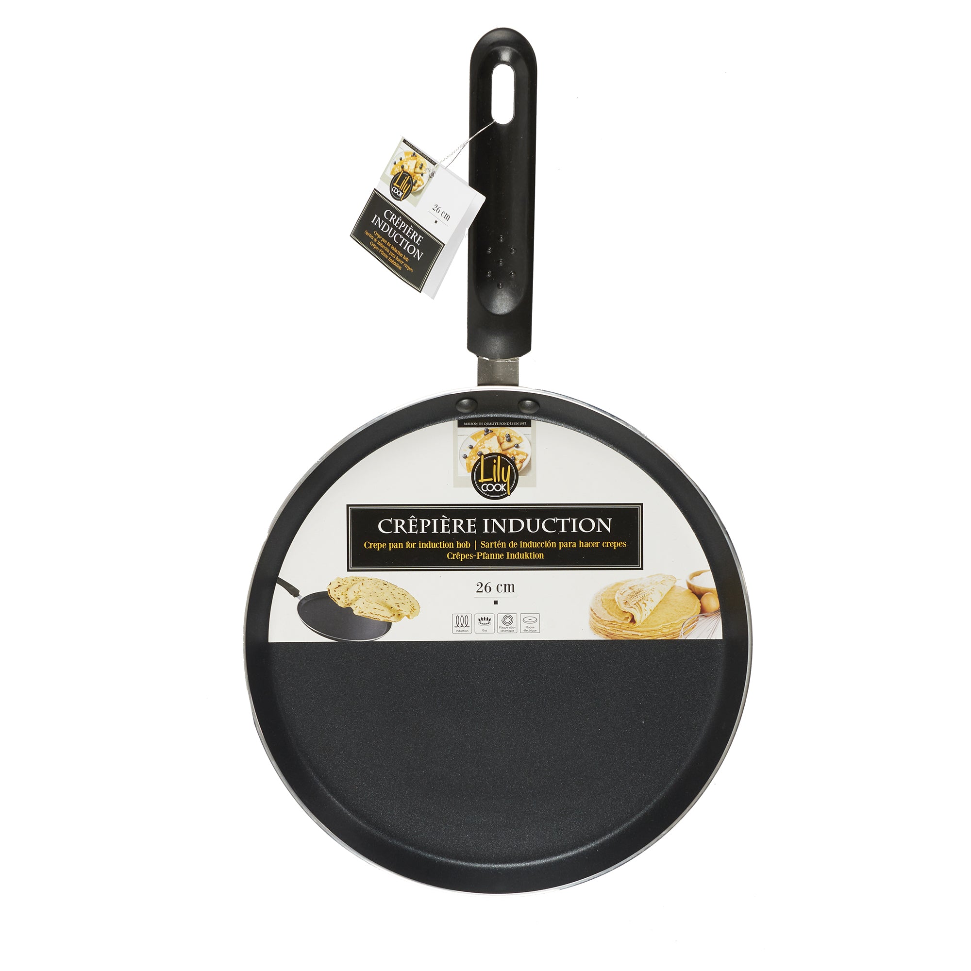CREPIERE INDUCTION NOIRE 26CM