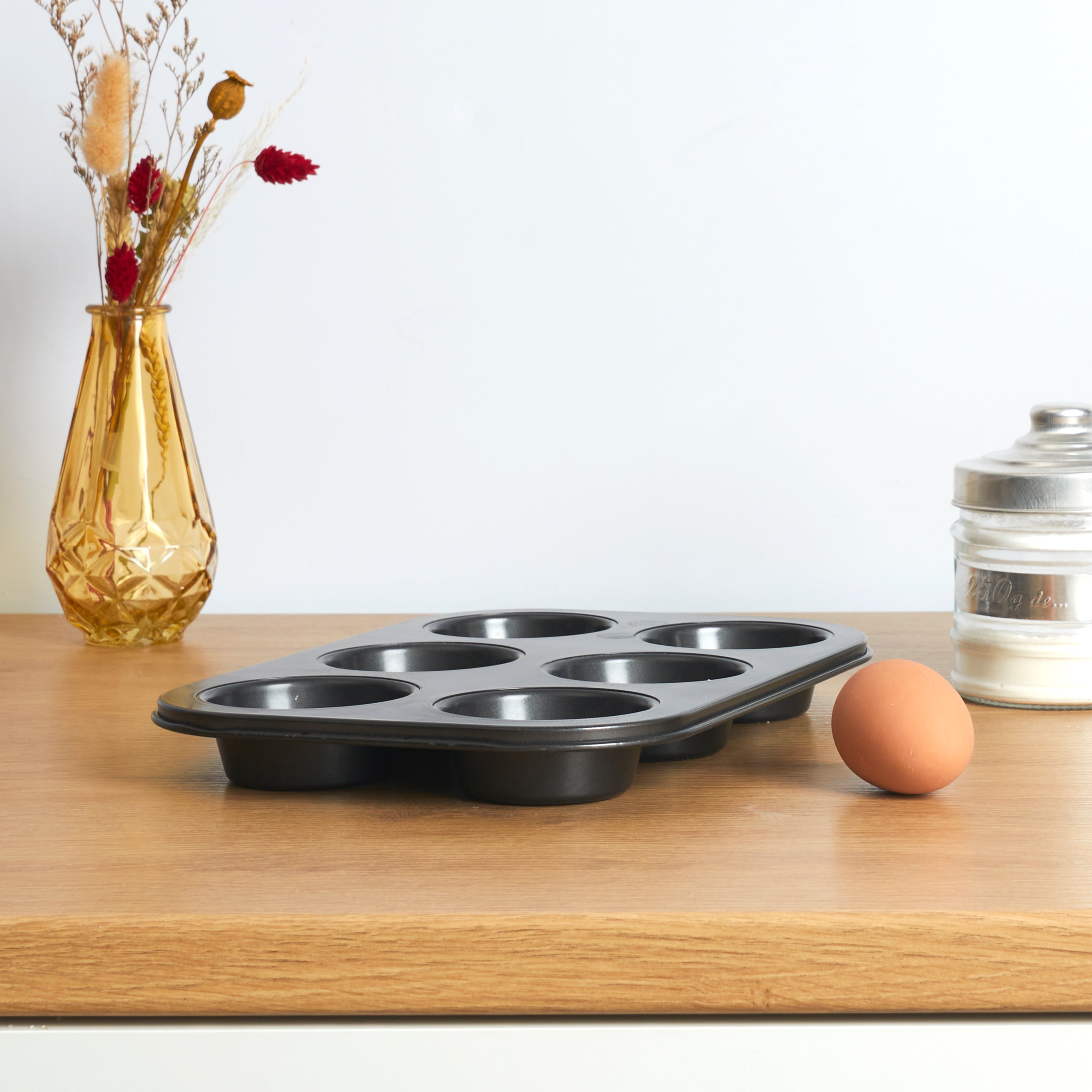 MOULE PATISSERIE X6 MUFFINS CARBON STEEL