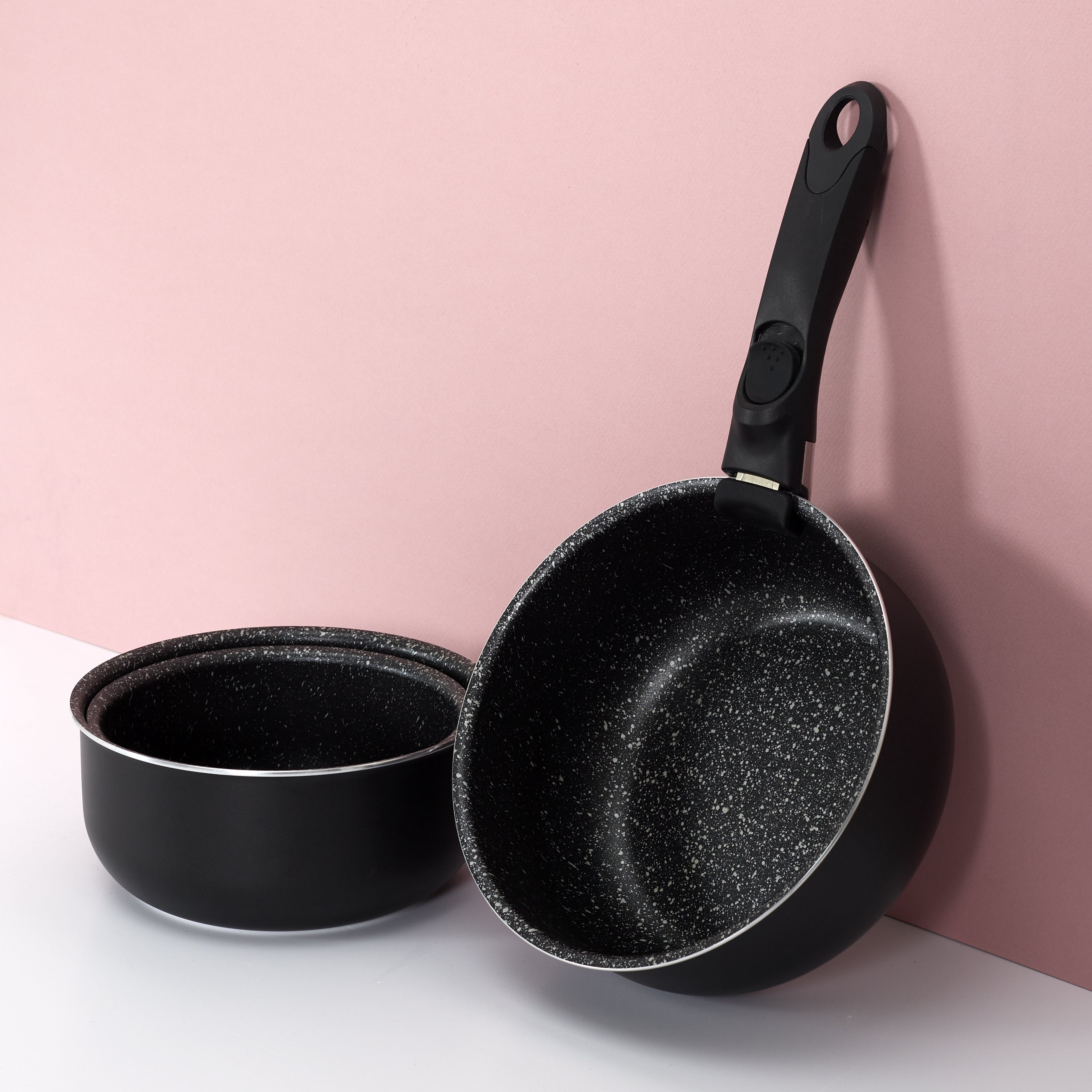 CASSEROLE EFFET PIERRE X3 POIGNEE UNIVERSELLE
