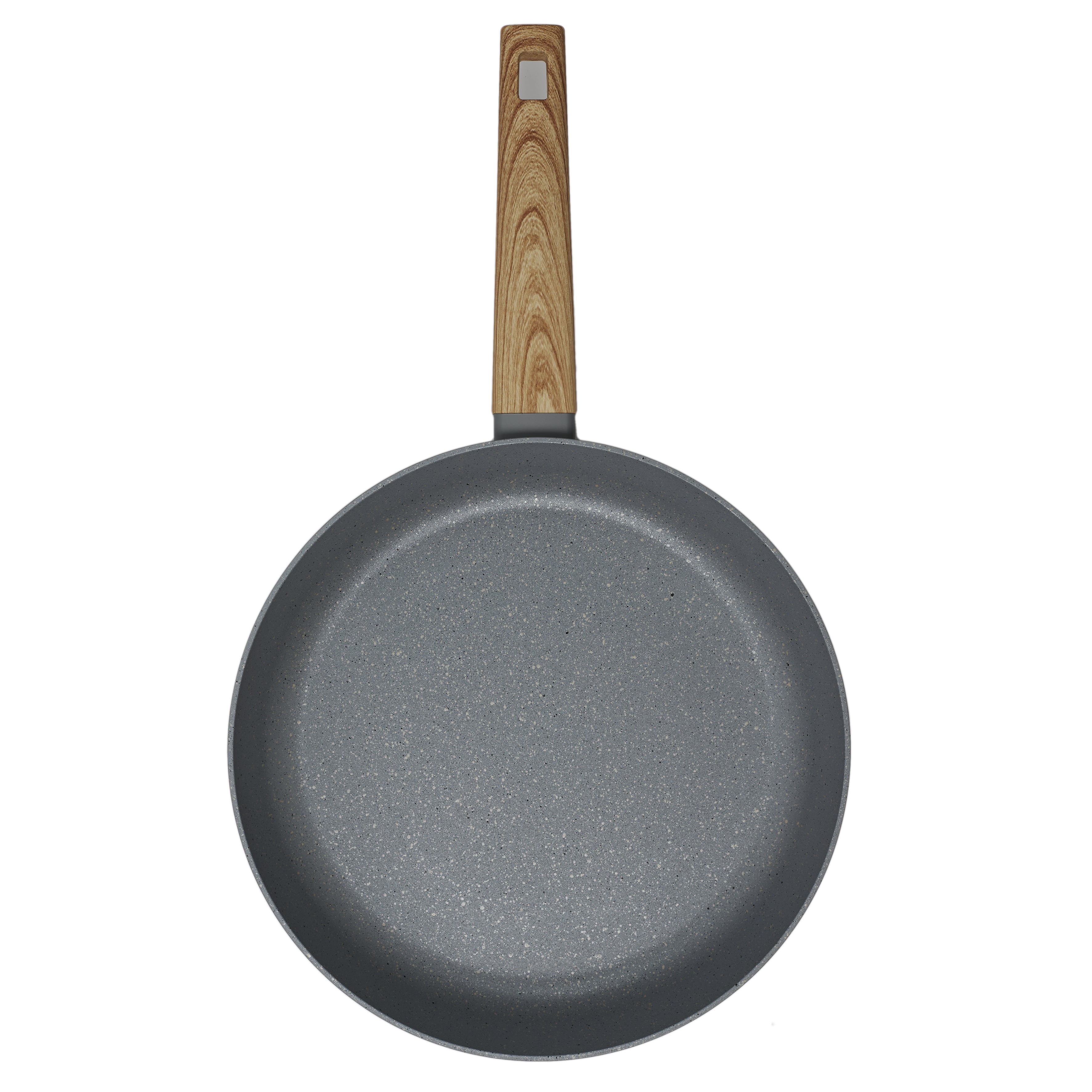 POELE ALUMINIUM FORGE MANCHE EFFET BOIS 28CM