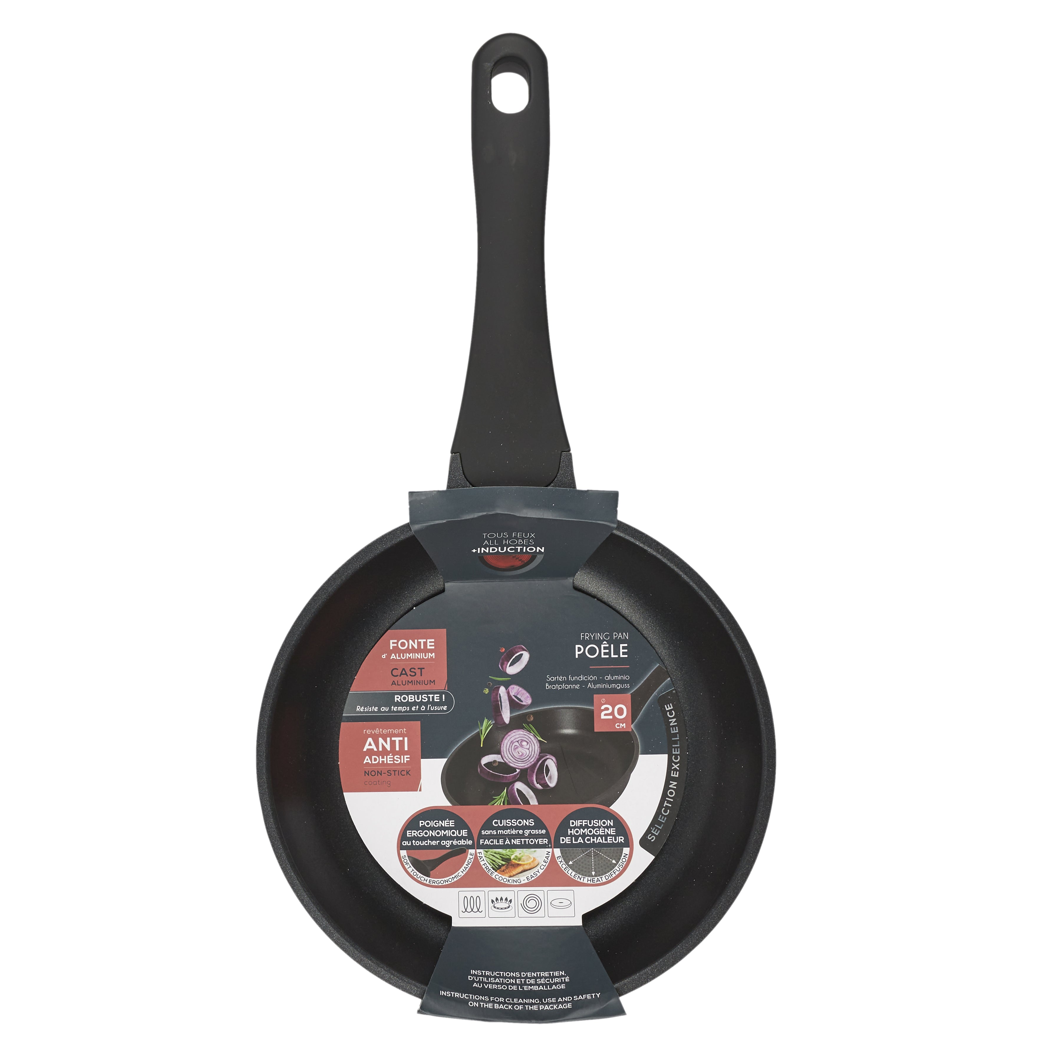POELE FONTE ALUMINIUM 20CM