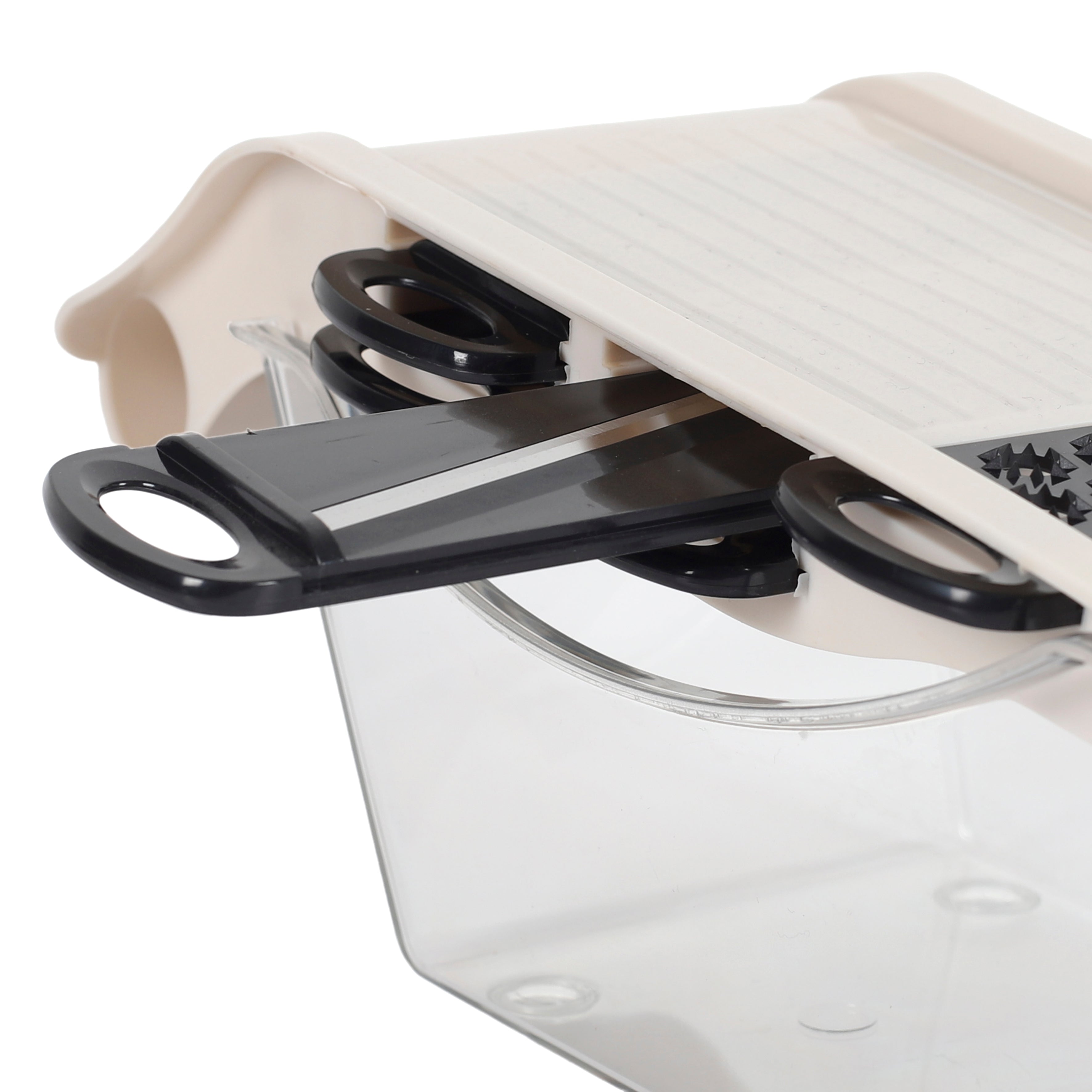 MANDOLINE AVEC RESERVOIR 5 ACCESSOIRES