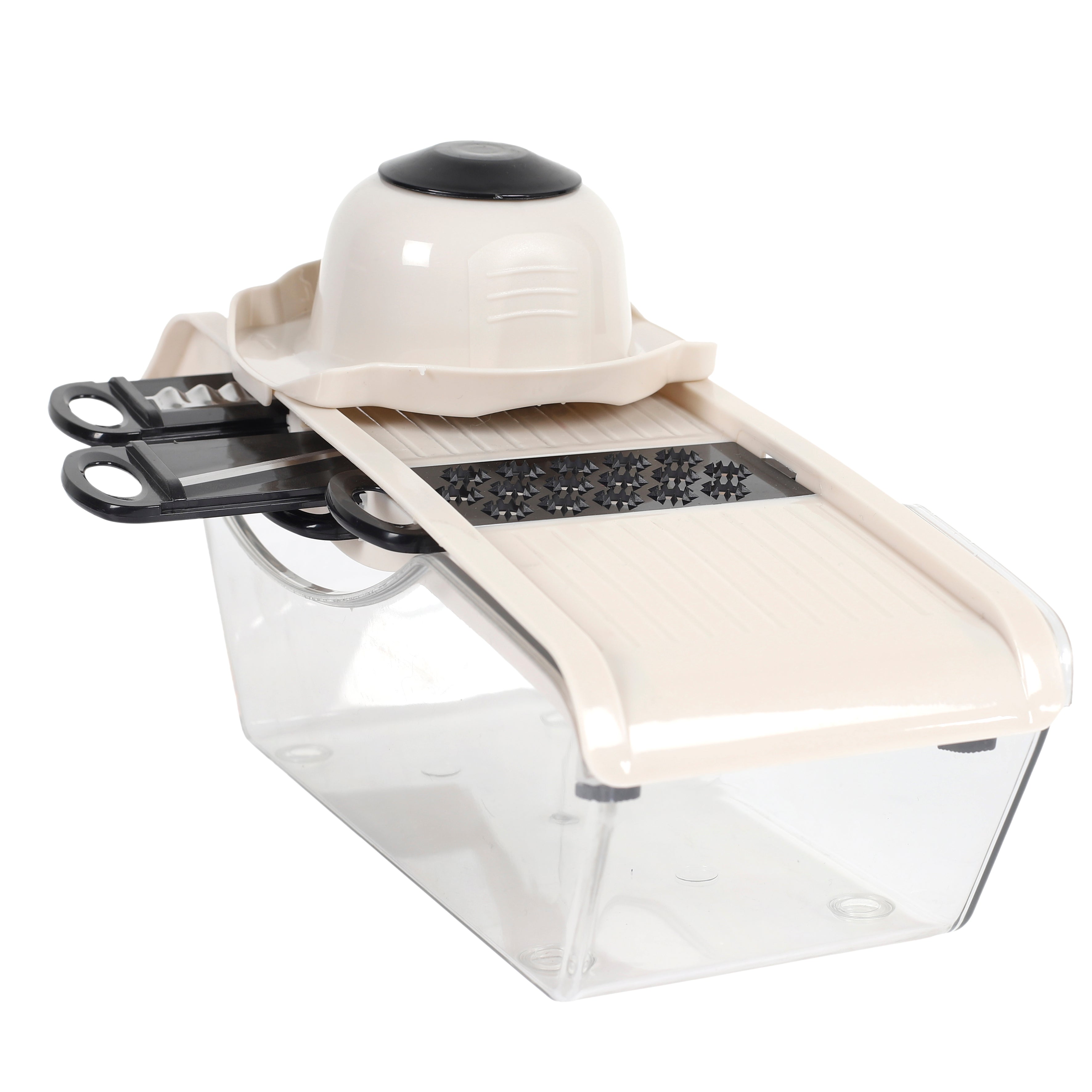 MANDOLINE AVEC RESERVOIR 5 ACCESSOIRES