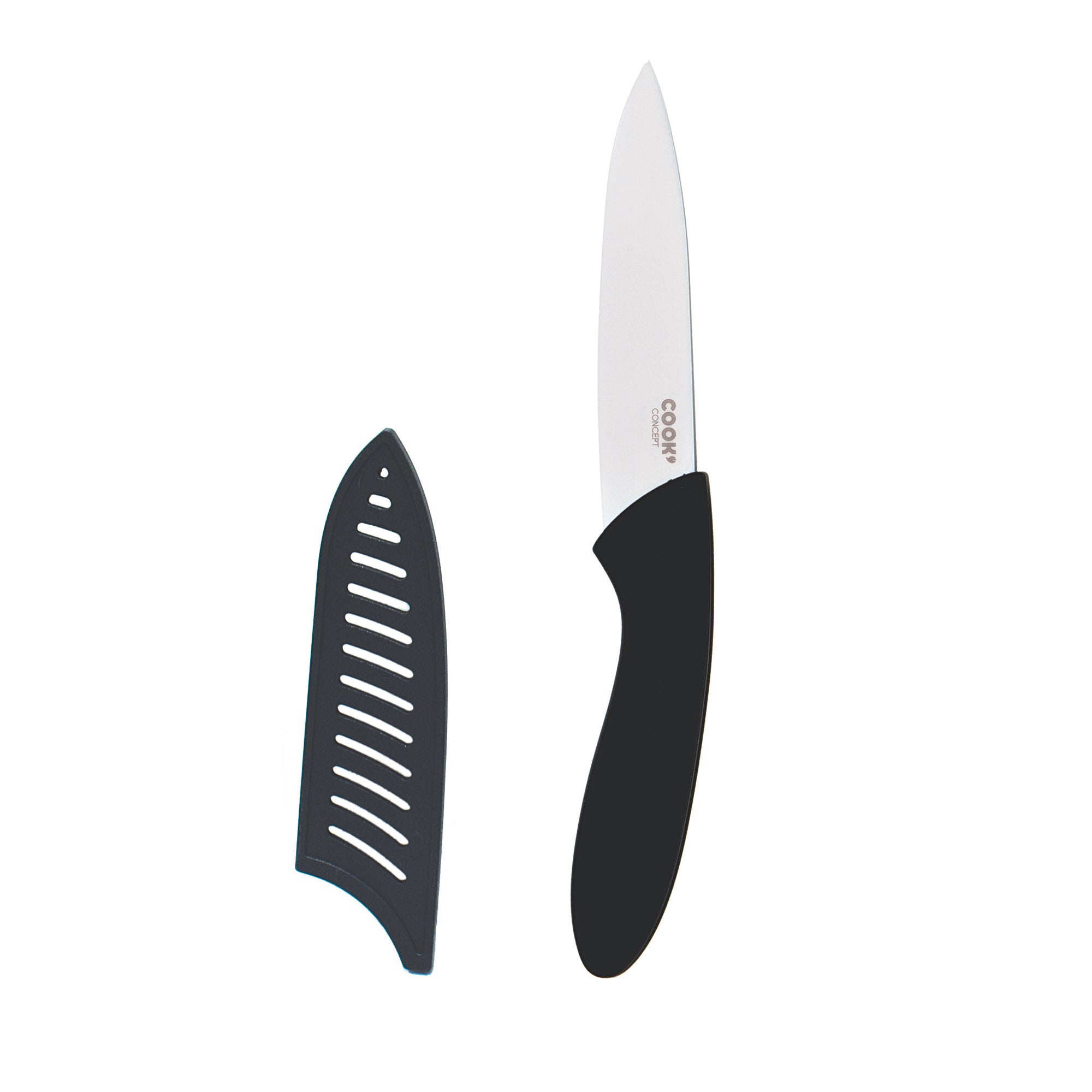 COUTEAU CERAMIQUE 10CM MANCHE SOFT AVEC ETUI