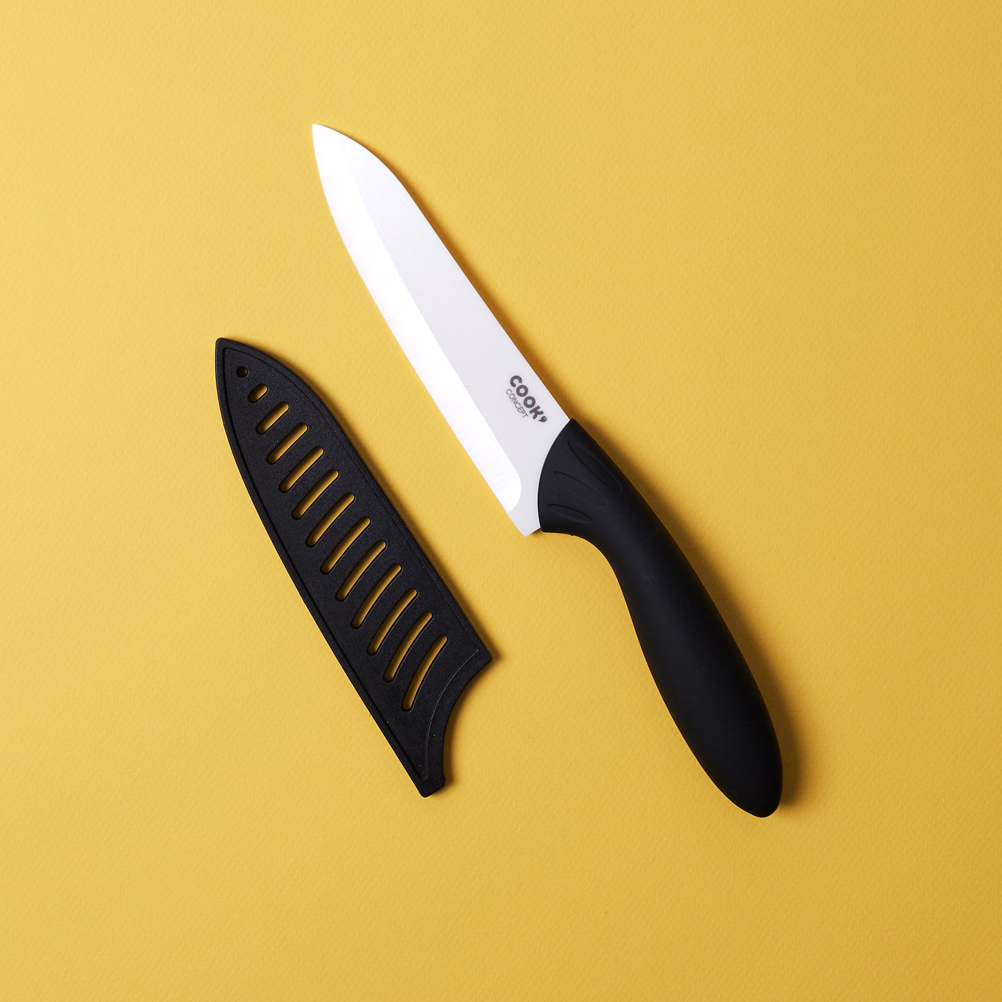 COUTEAU CERAMIQUE 15CM MANCHE SOFT AVEC ETUI