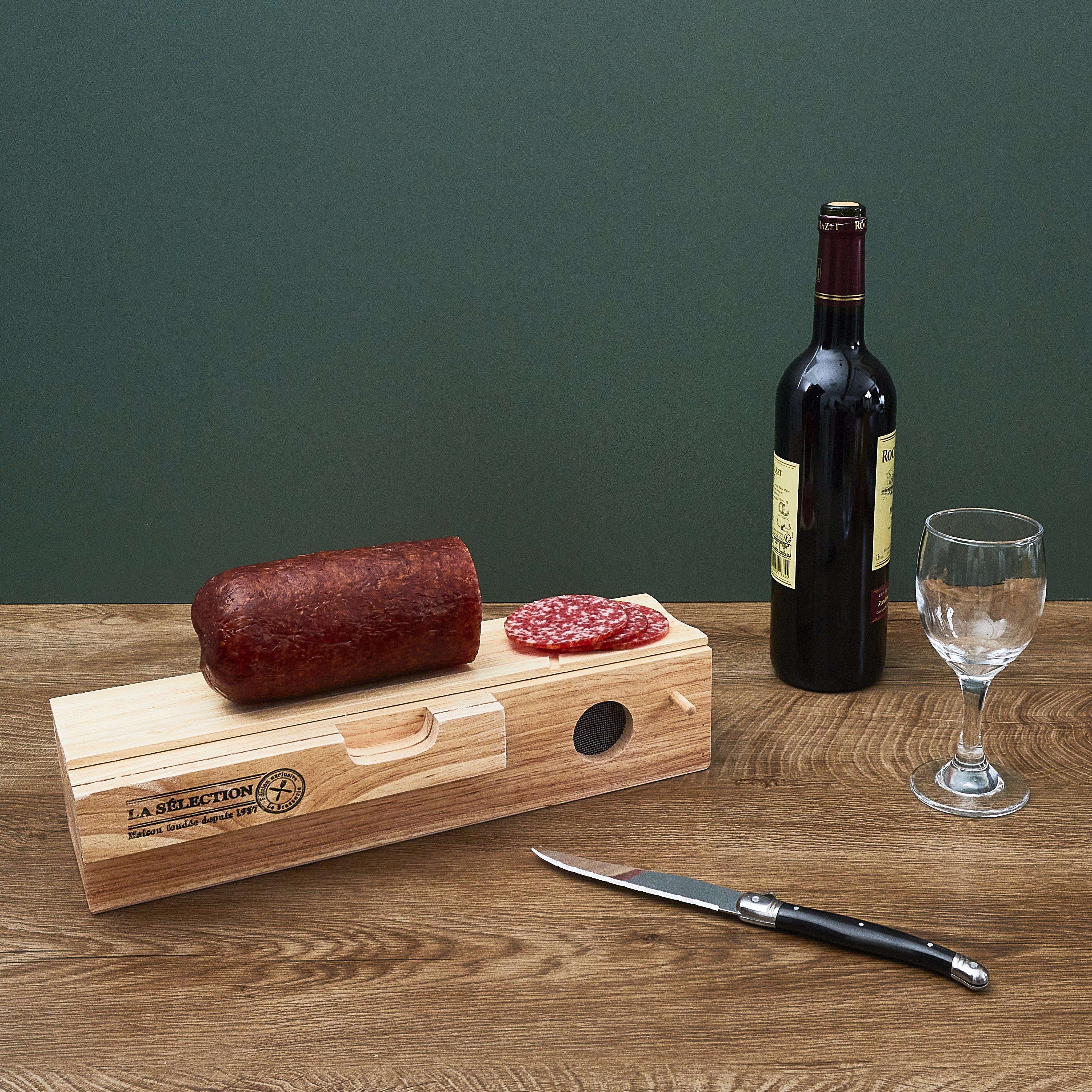 CAVE A SAUCISSON ET COUTEAU