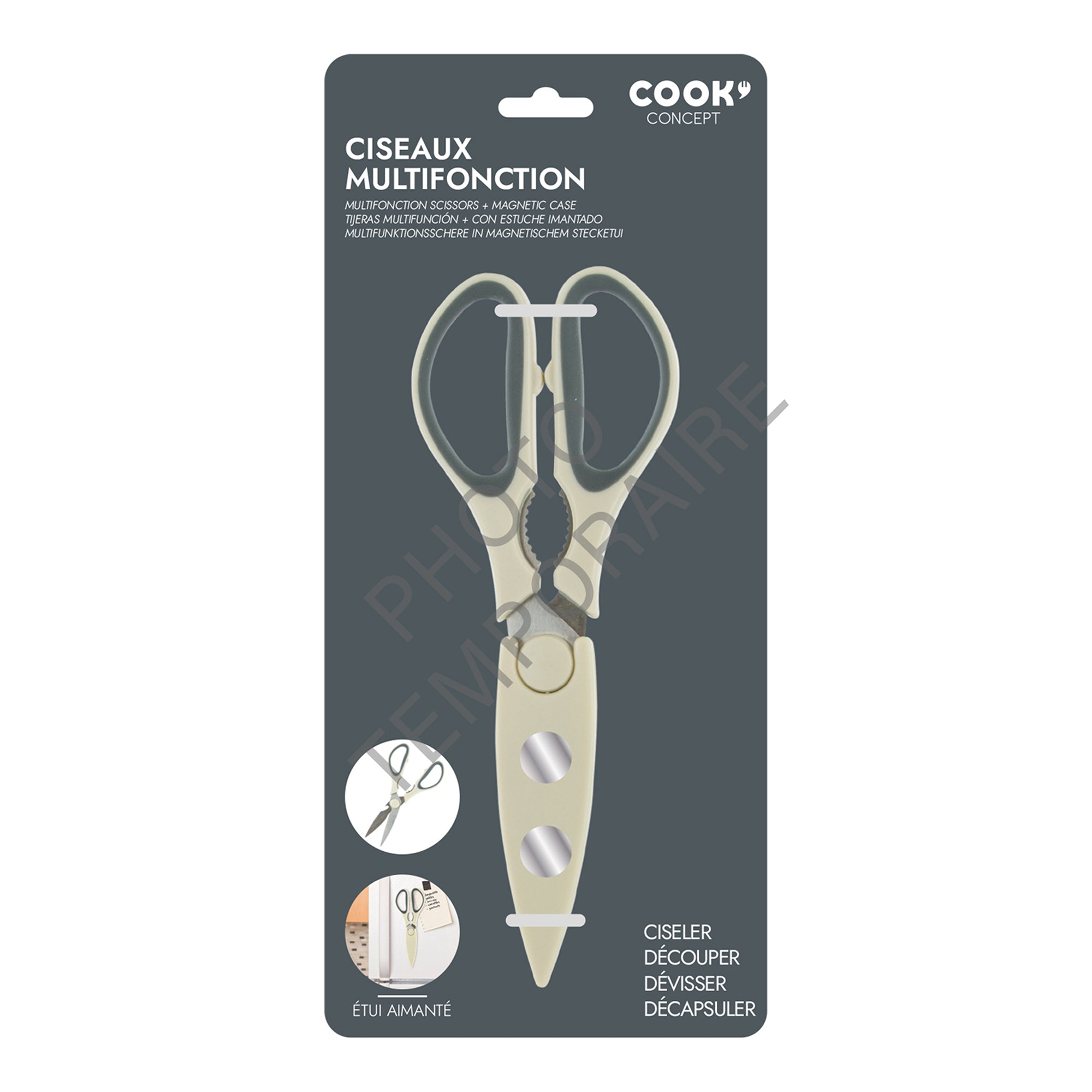 CISEAUX MULTIFONCTION ETUI AIMANTE