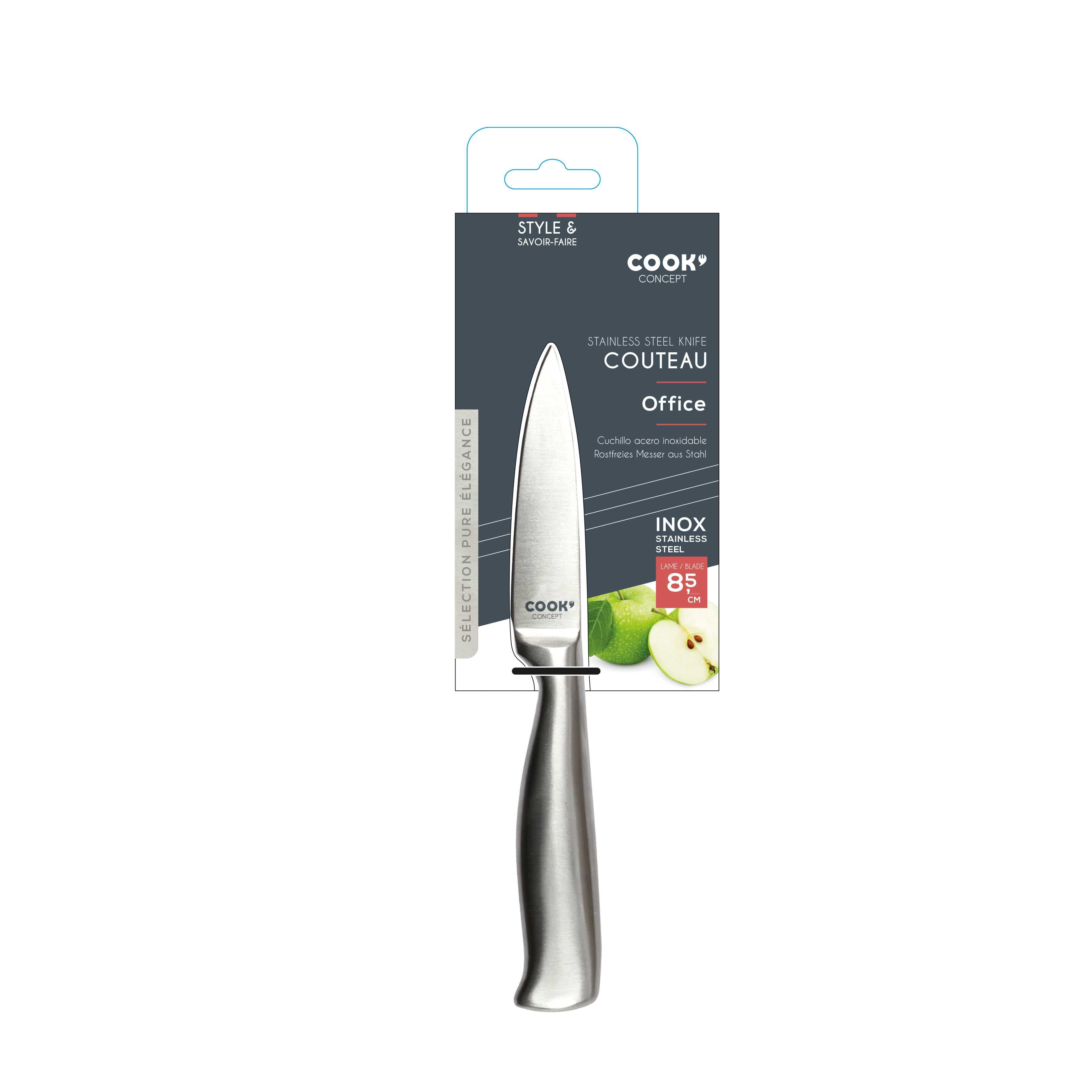 COUTEAU LAME 8.5CM EN ACIER INOXYDABLE