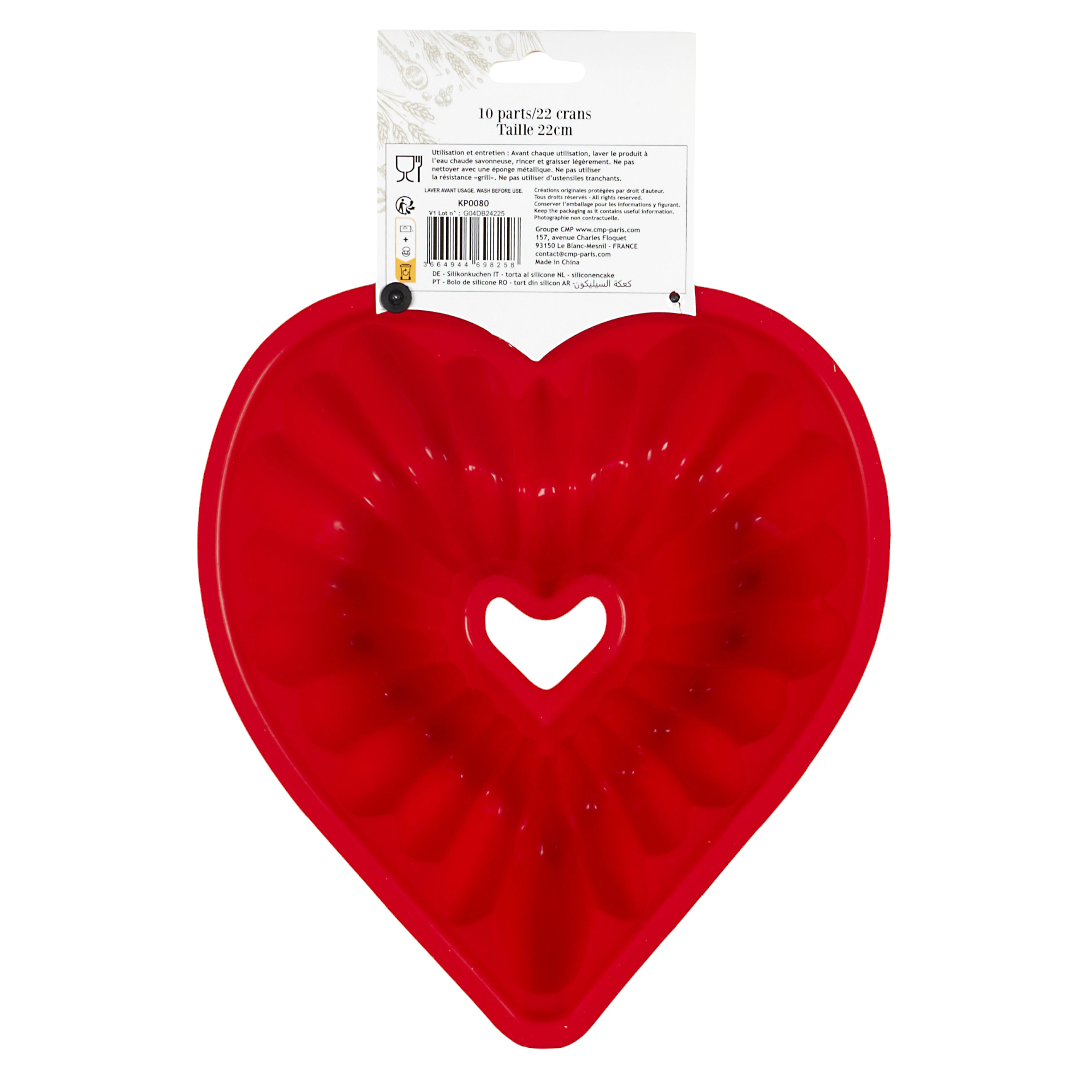 MOULE SILICONE COEUR 22CM