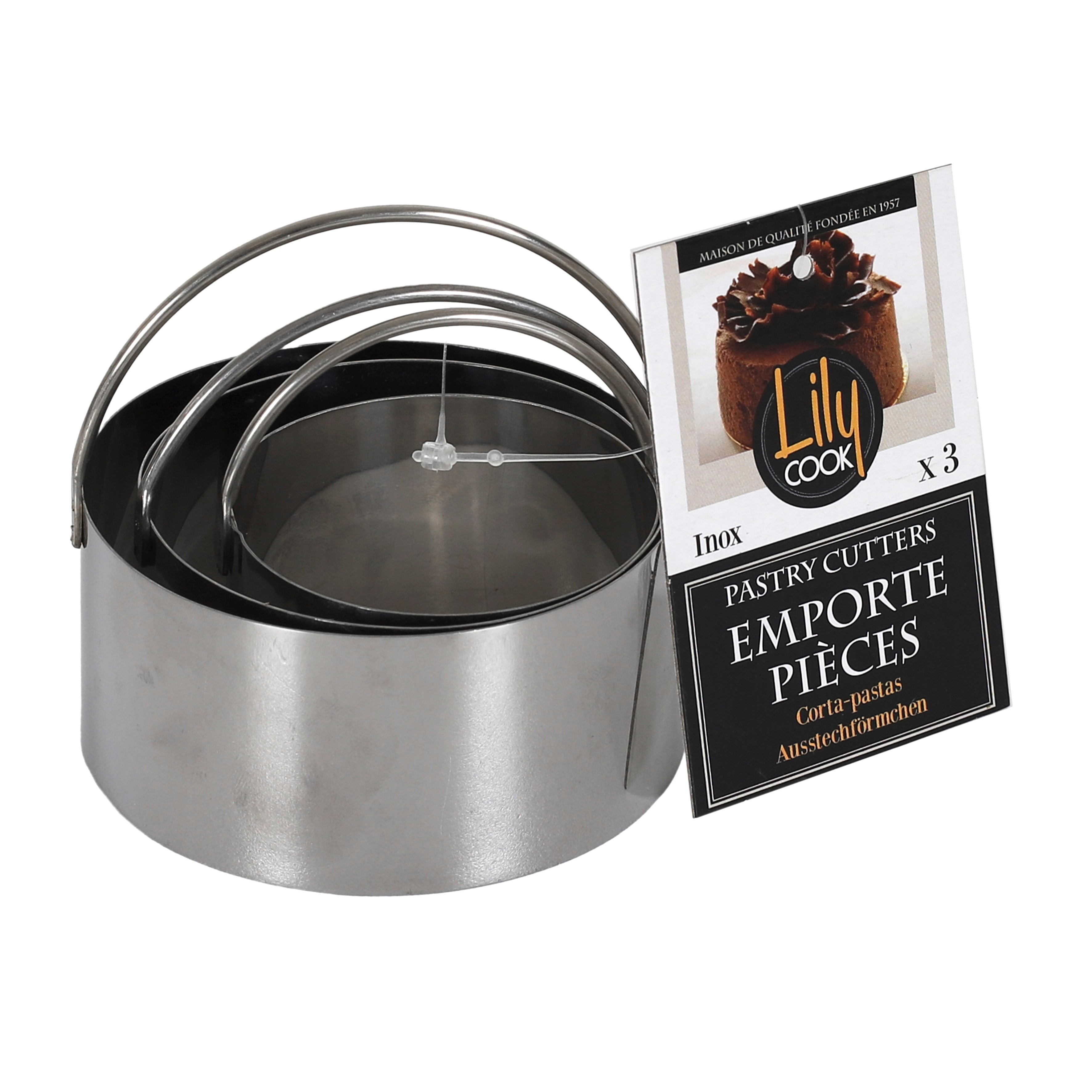 EMPORTE PIECE ROND X3 5.5CM 6.5CM 7.5CM