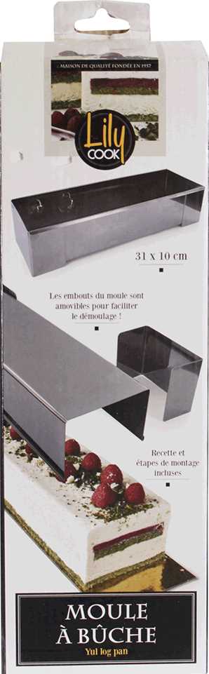 MOULE A BUCHE CARRE 31X10CM