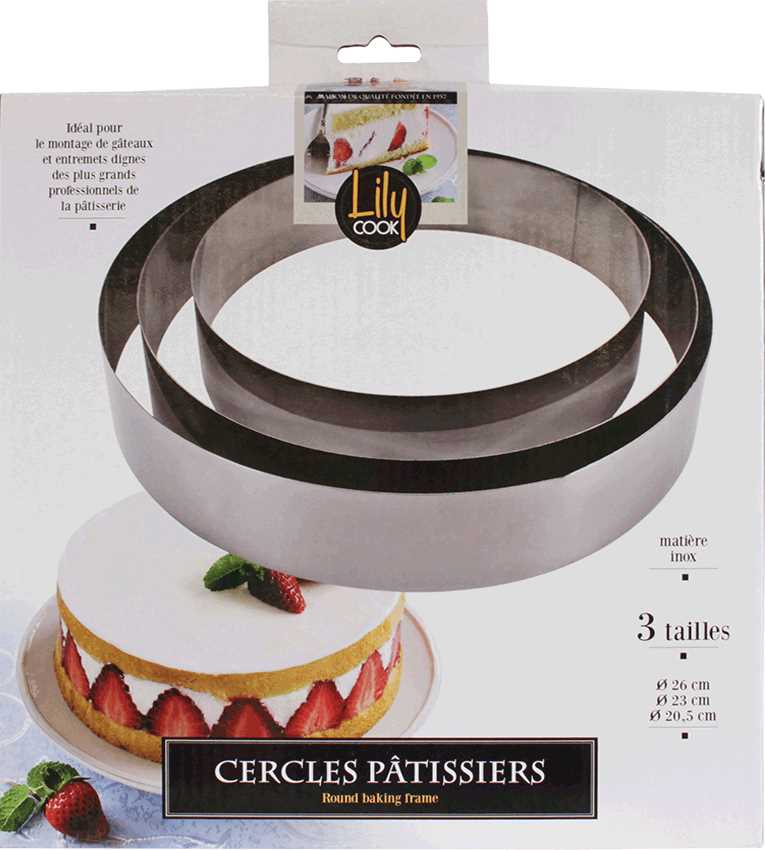 CADRE PATISSIER ROND 3 TAILLES