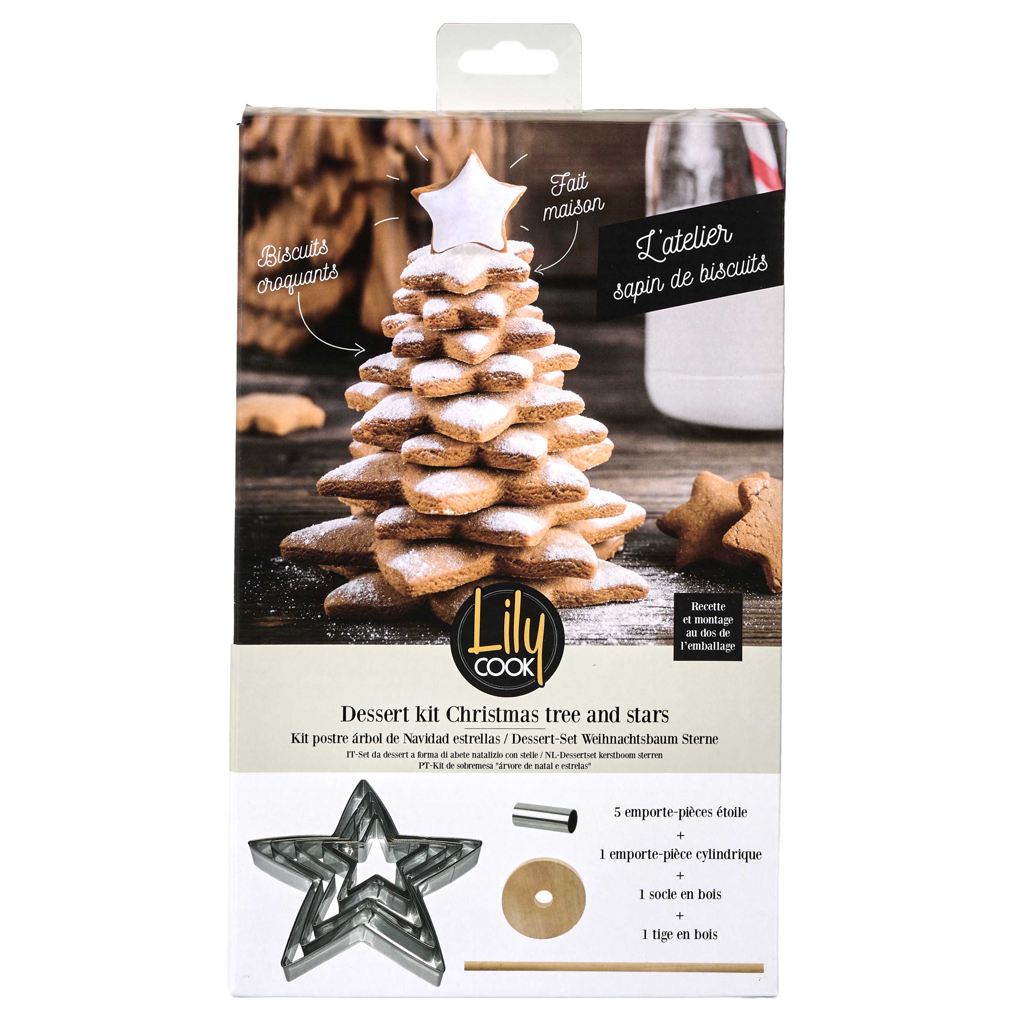 COFFRET DESSERT SAPIN DE NOEL ETOILES