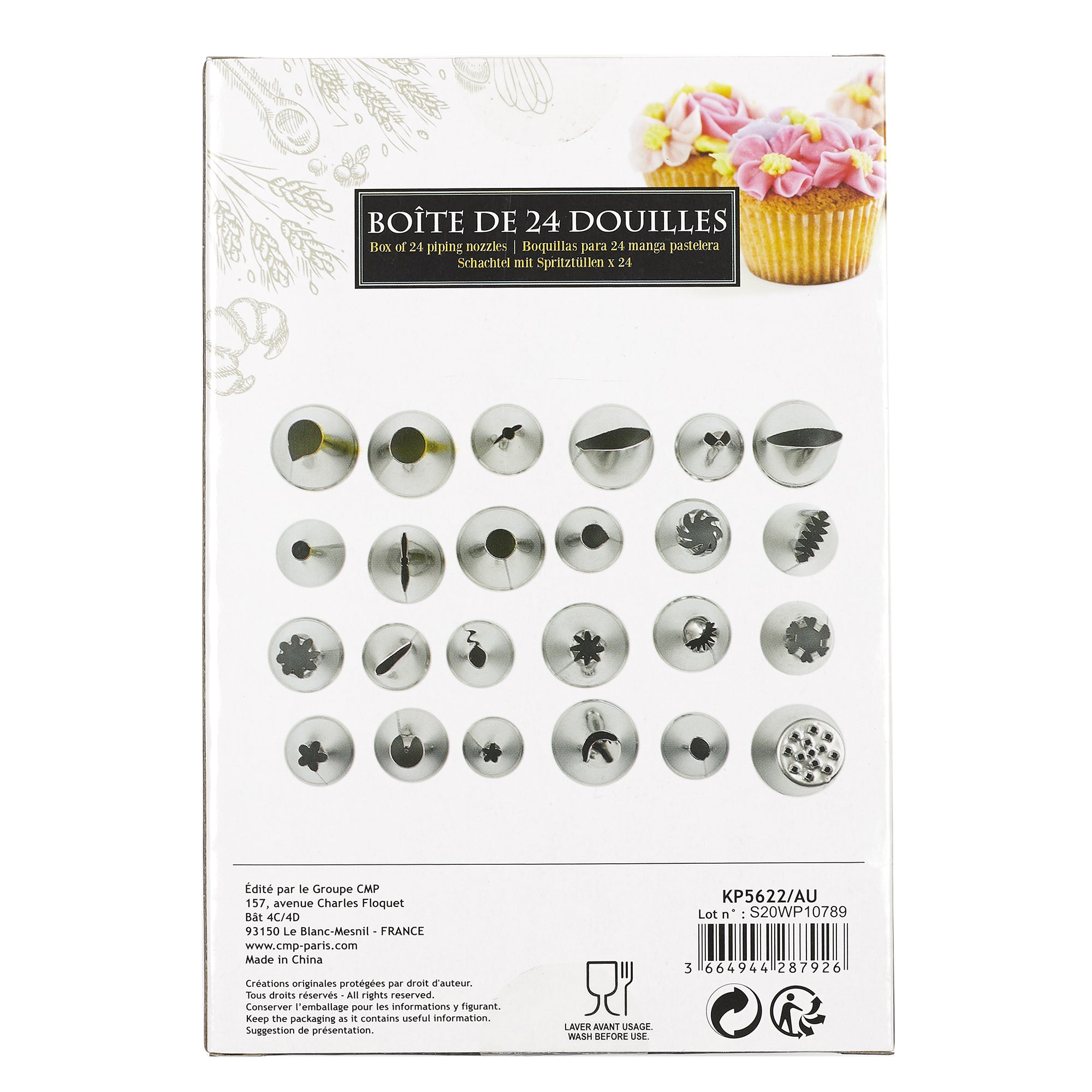 DOUILLE A PATISSERIE INOX X24