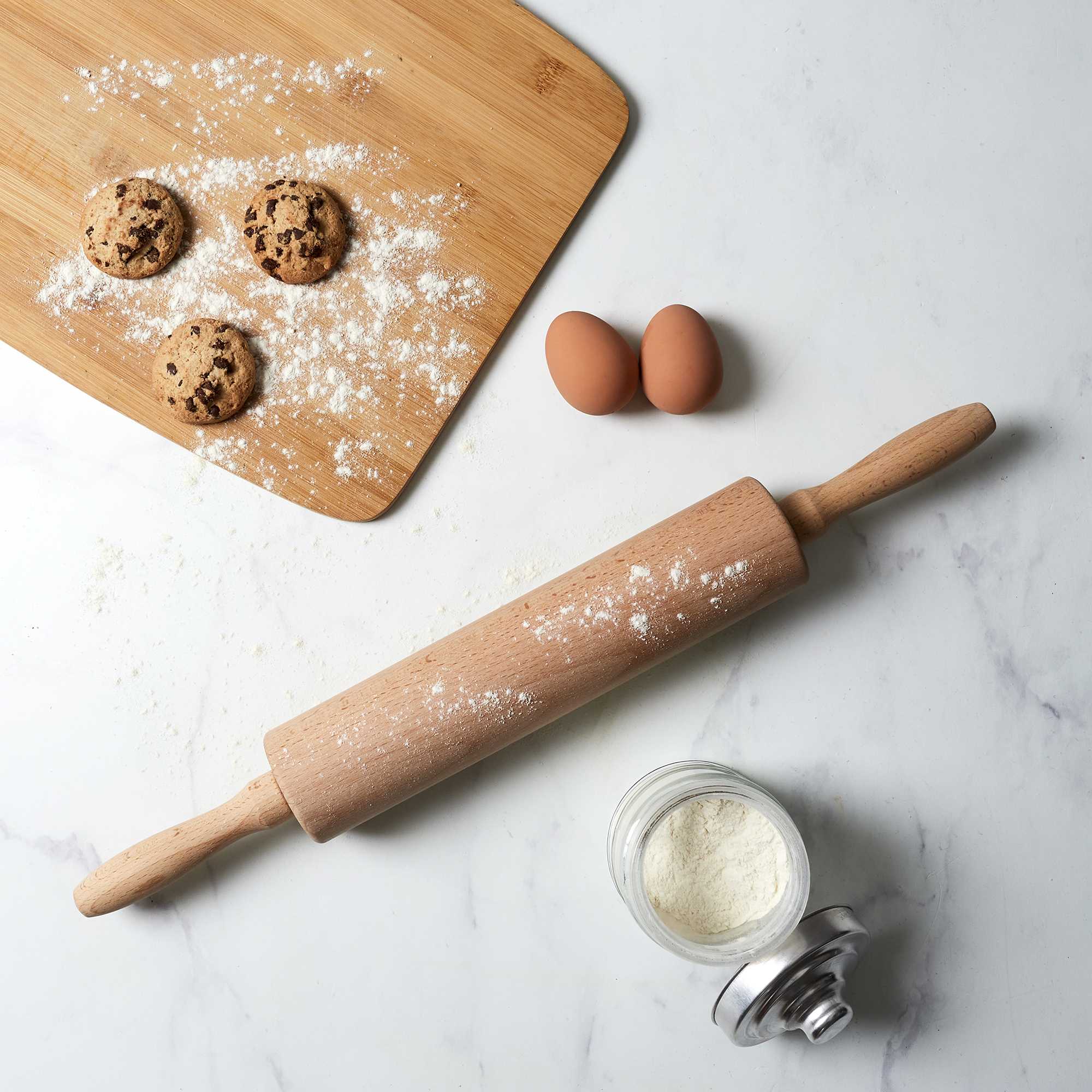 ROULEAU A PATISSERIE EN BOIS L44CM