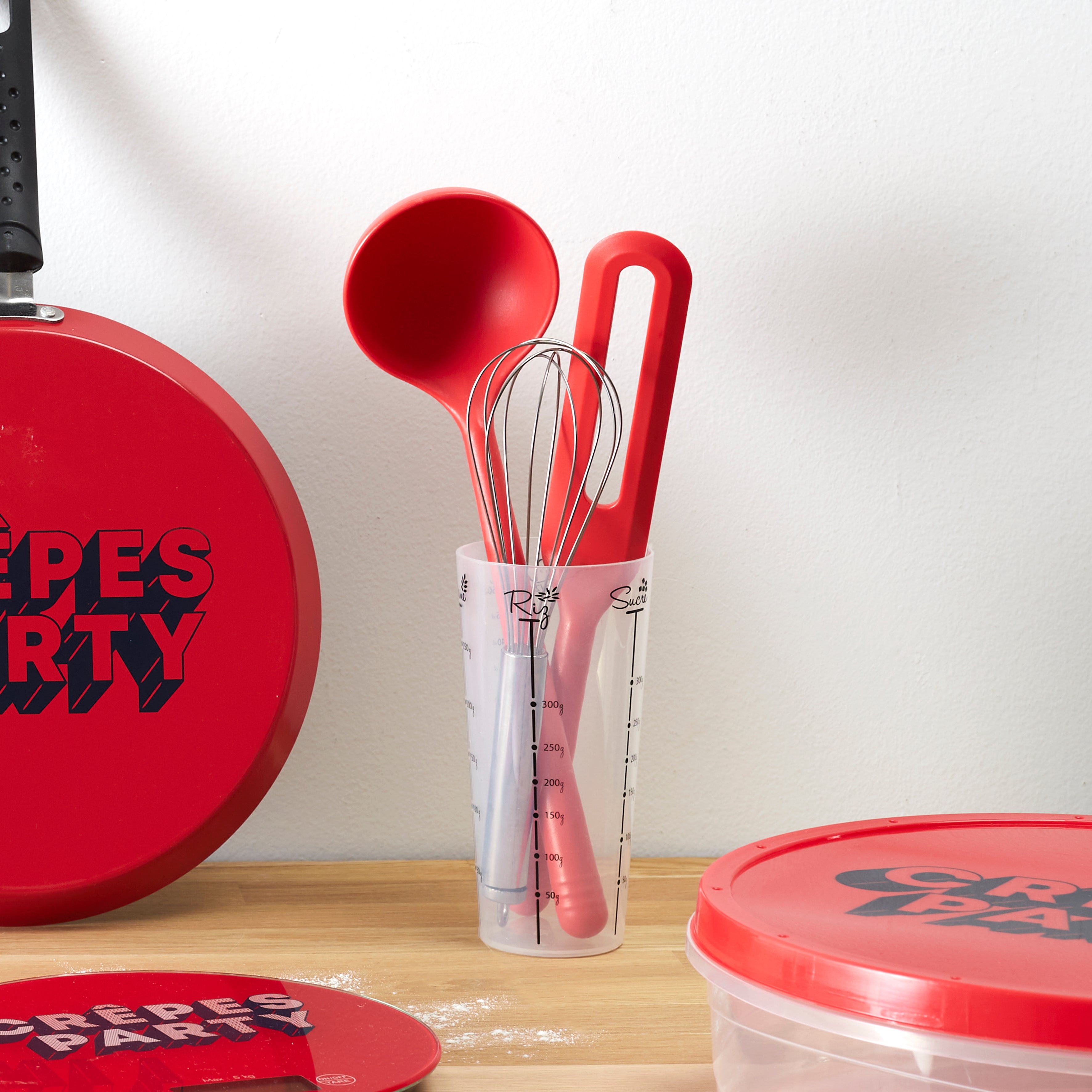 SET 3 USTENSILES AVEC VERRE DOSEUR