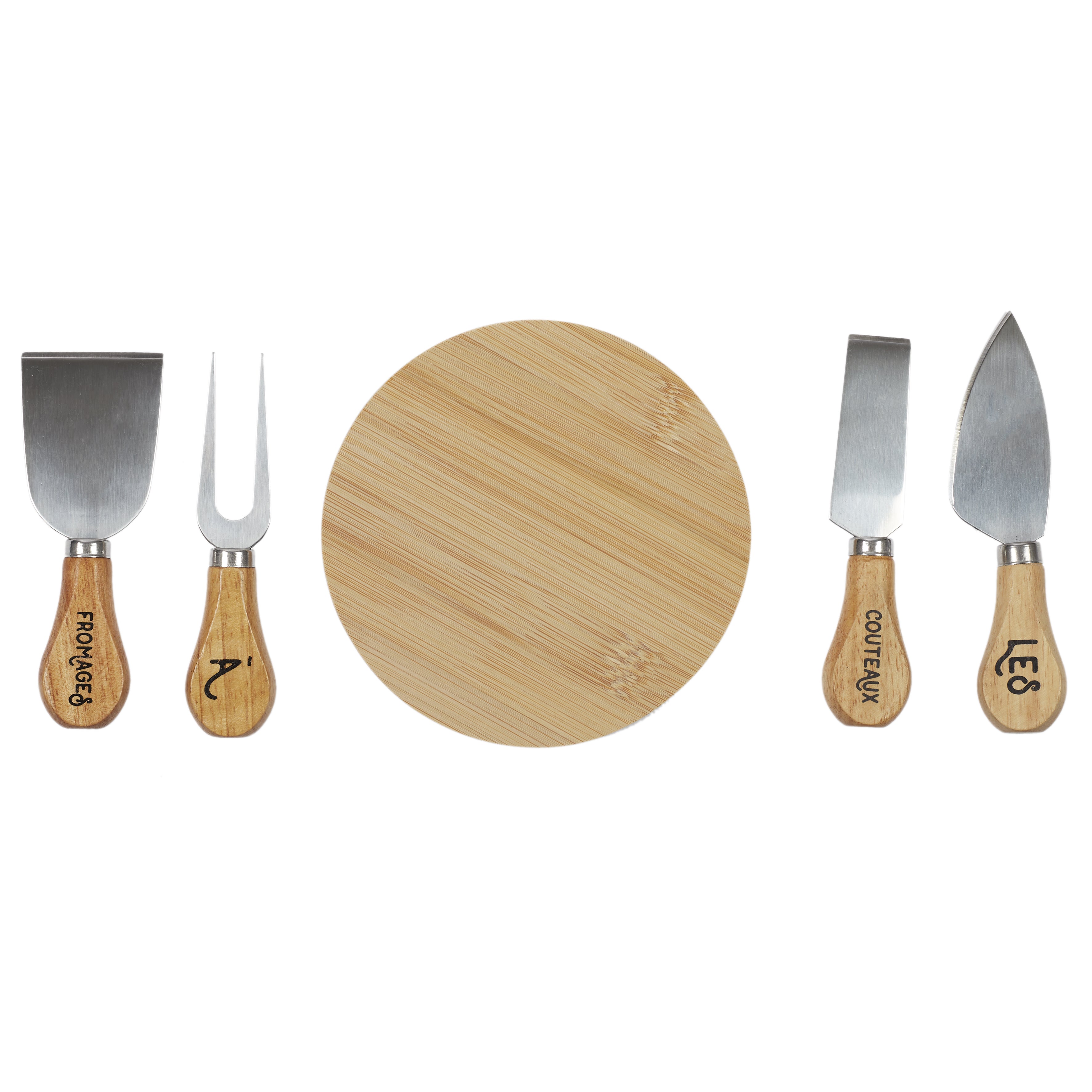 COFFRET FROMAGES COUTEAU X4 ET PLANCHE
