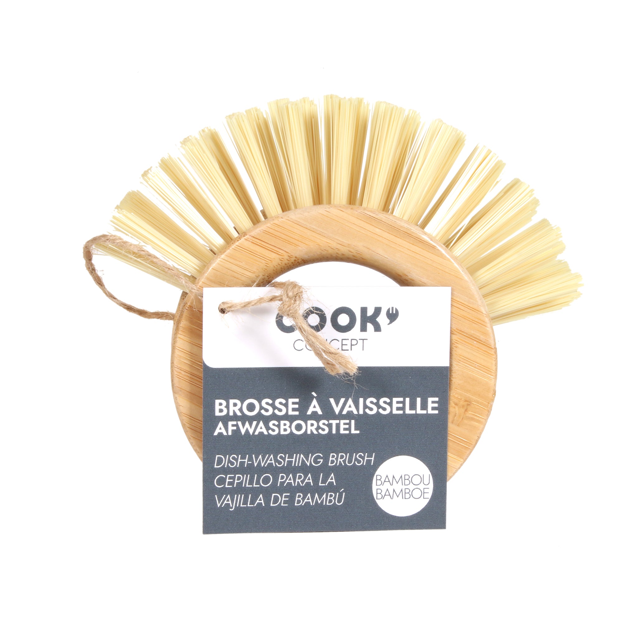 BROSSE A VAISSELLE EN BAMBOU