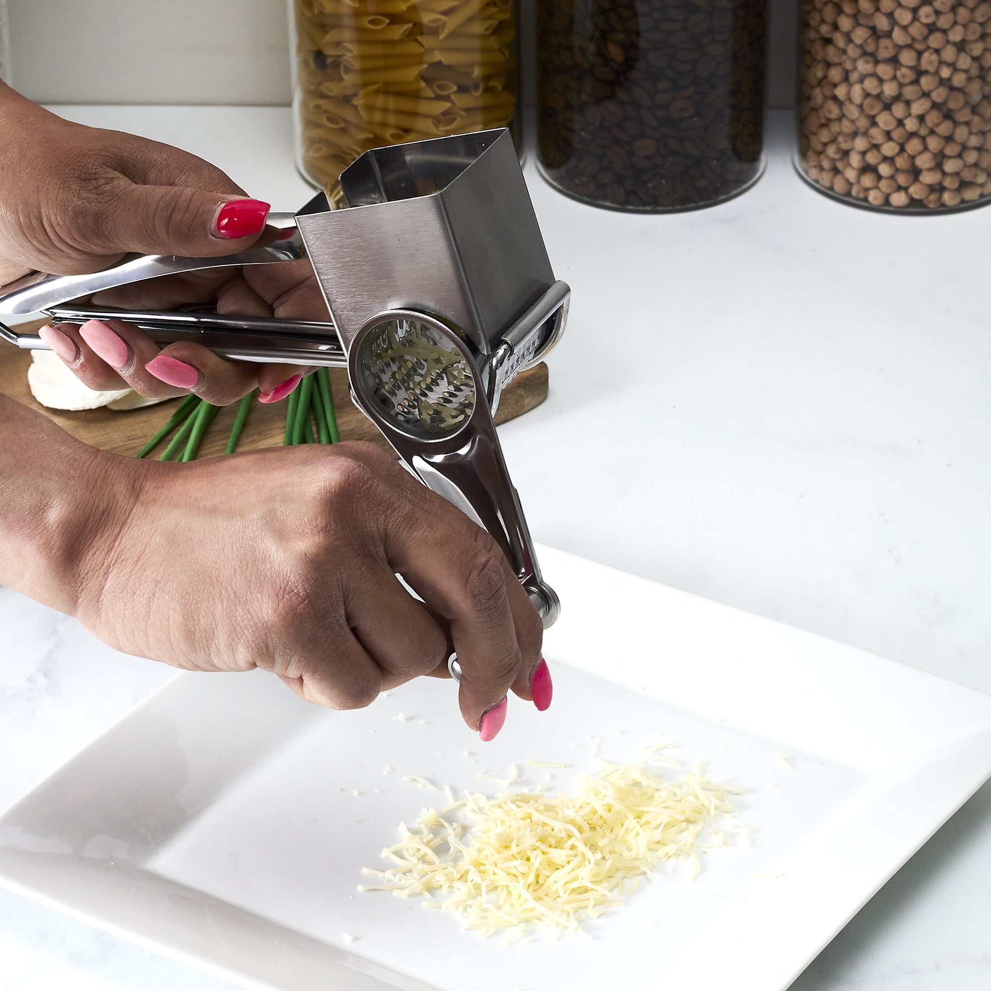 RAPE A FROMAGE A MANIVELLE INOX
