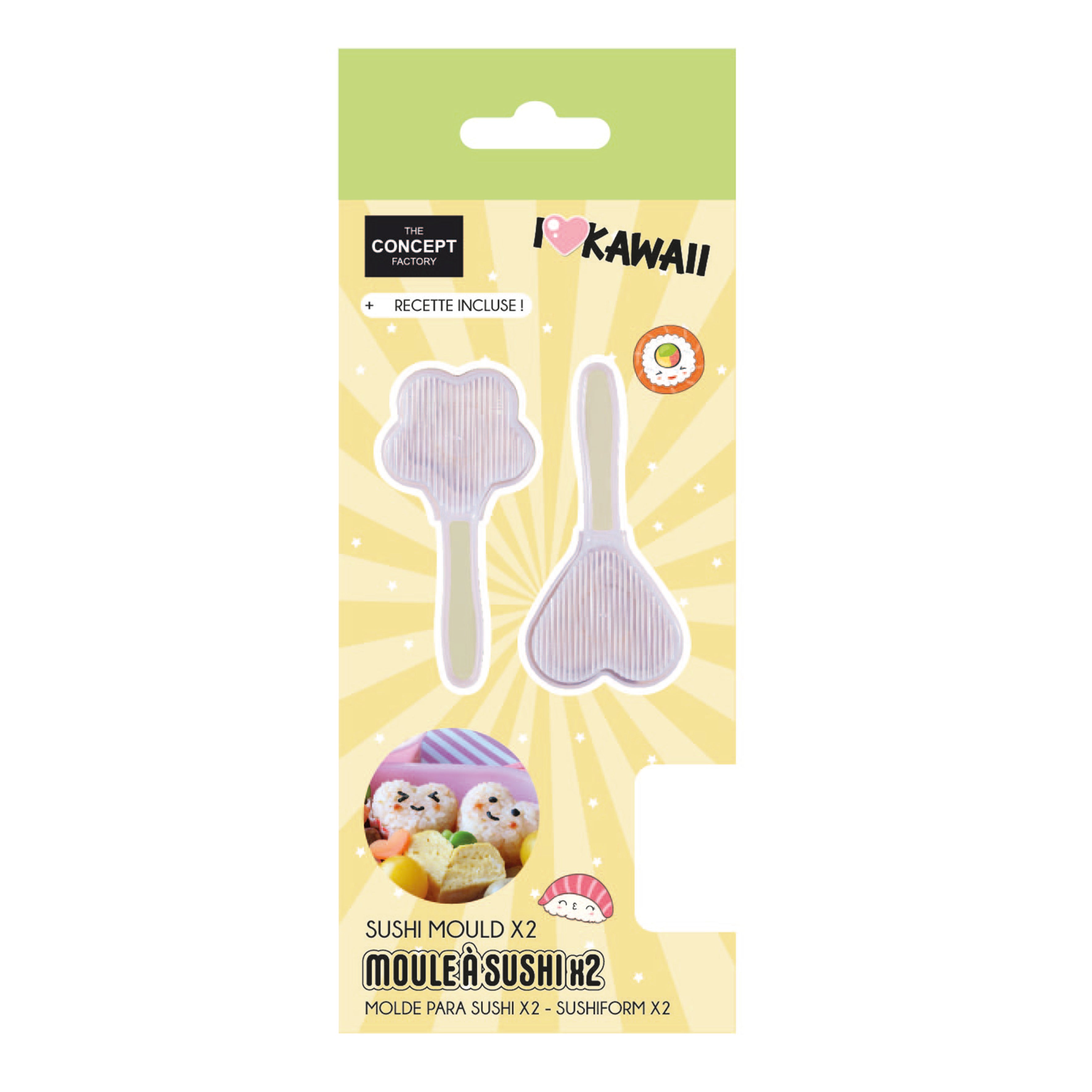 LOT DE 2 MOULES SUSHIS A FORME