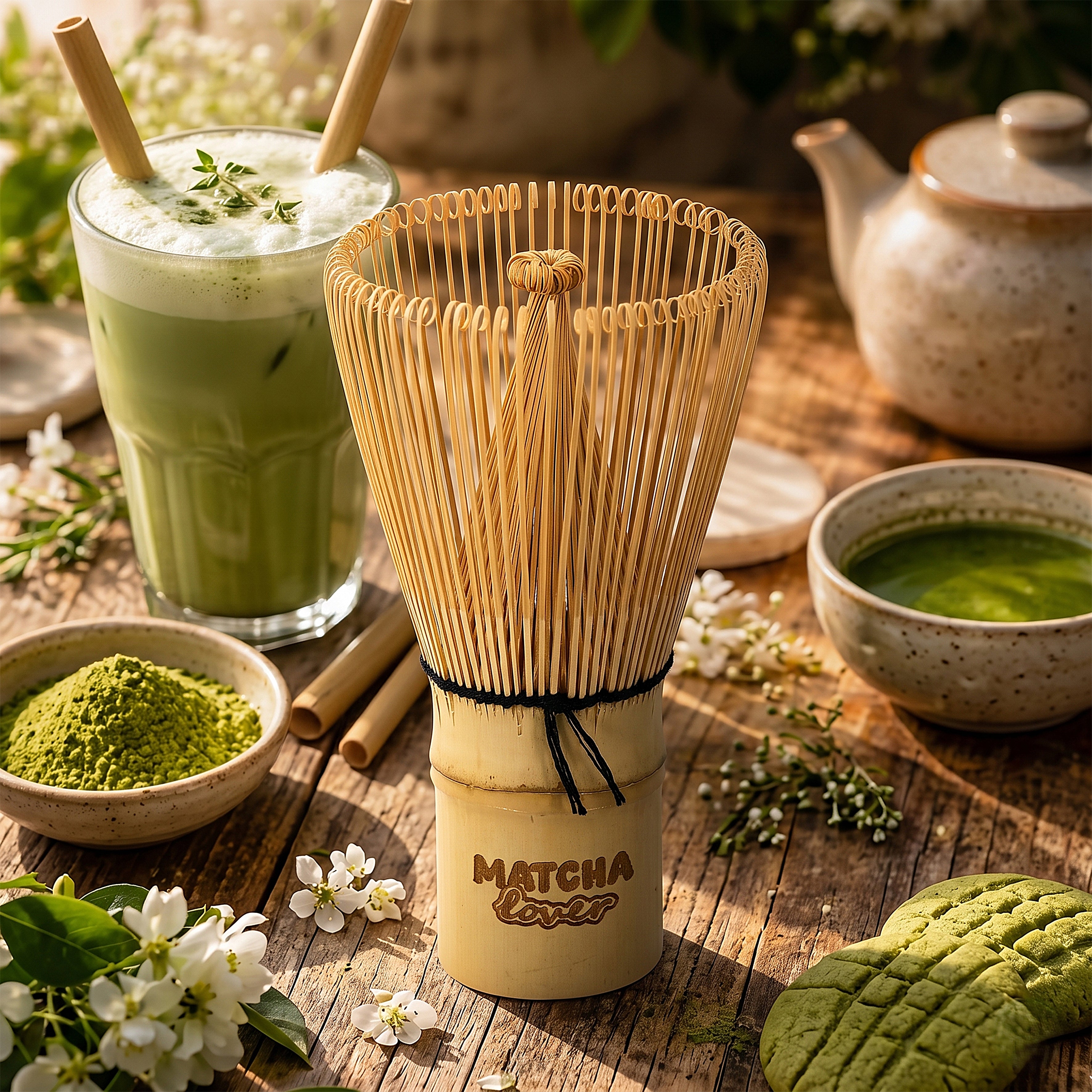 FOUET EN BAMBOU MATCHA LOVER