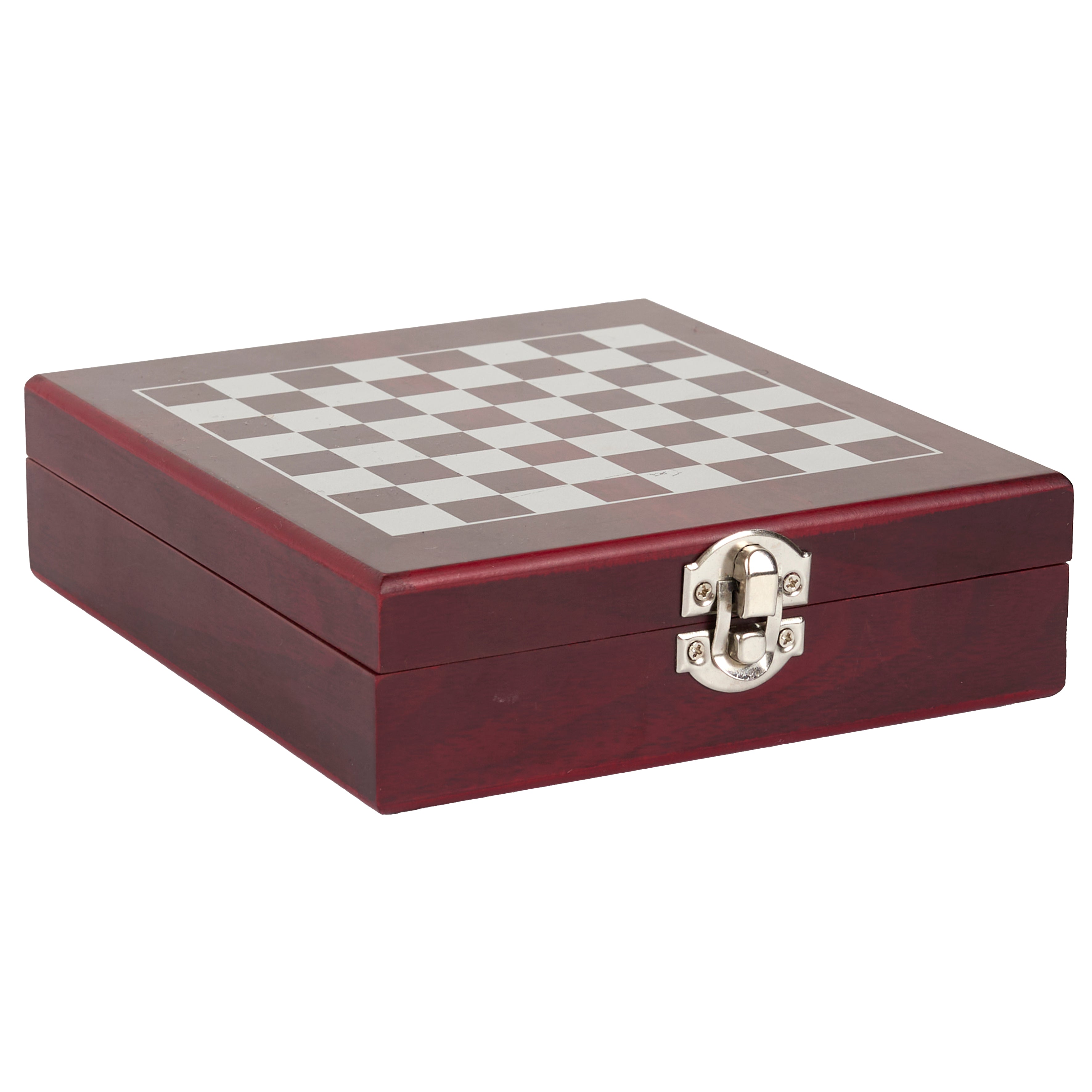 COFFRET VIN 4 PIECES AVEC ECHIQUIER